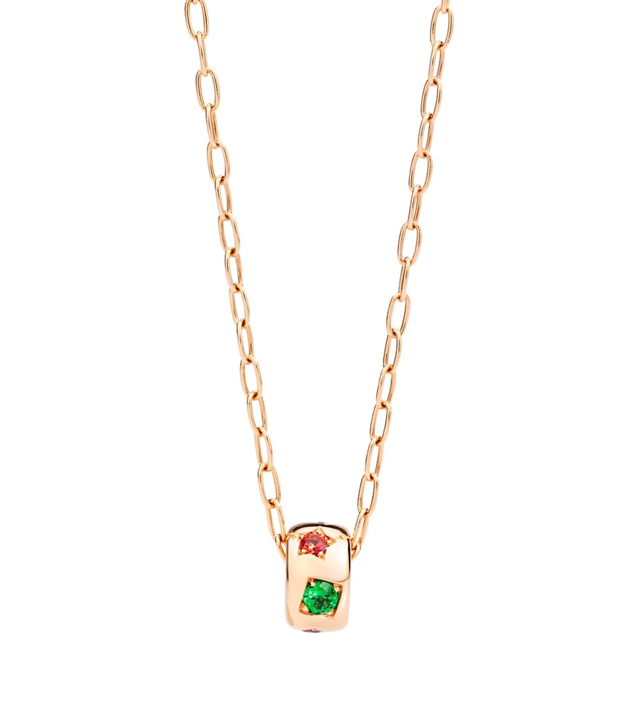 Rose Gold Iconica Pendant Necklace 000VA Image 1