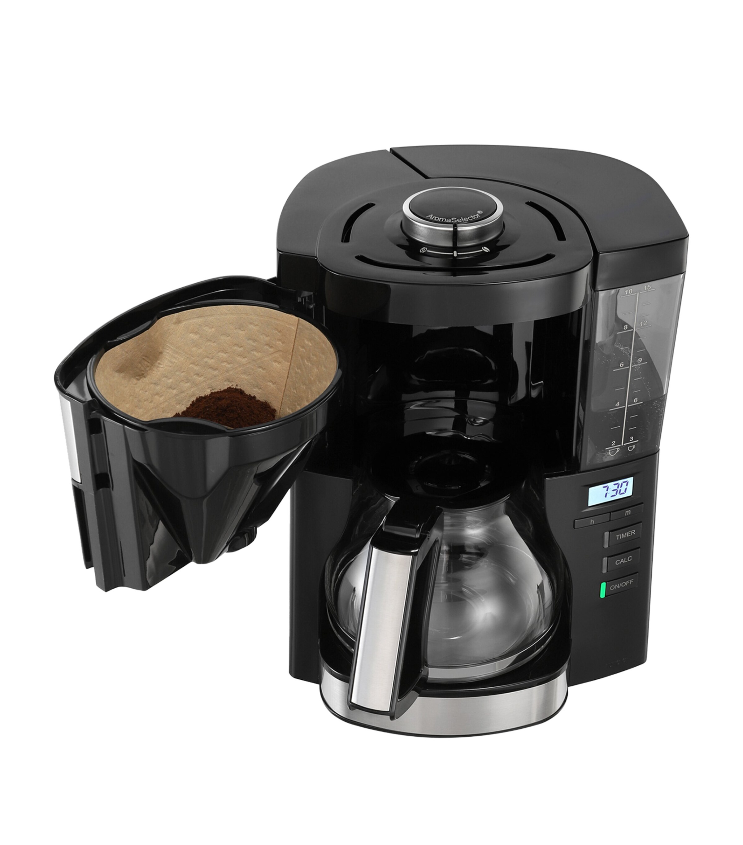 Melitta Look V Timer Filter Coffee Machine Black Image 3