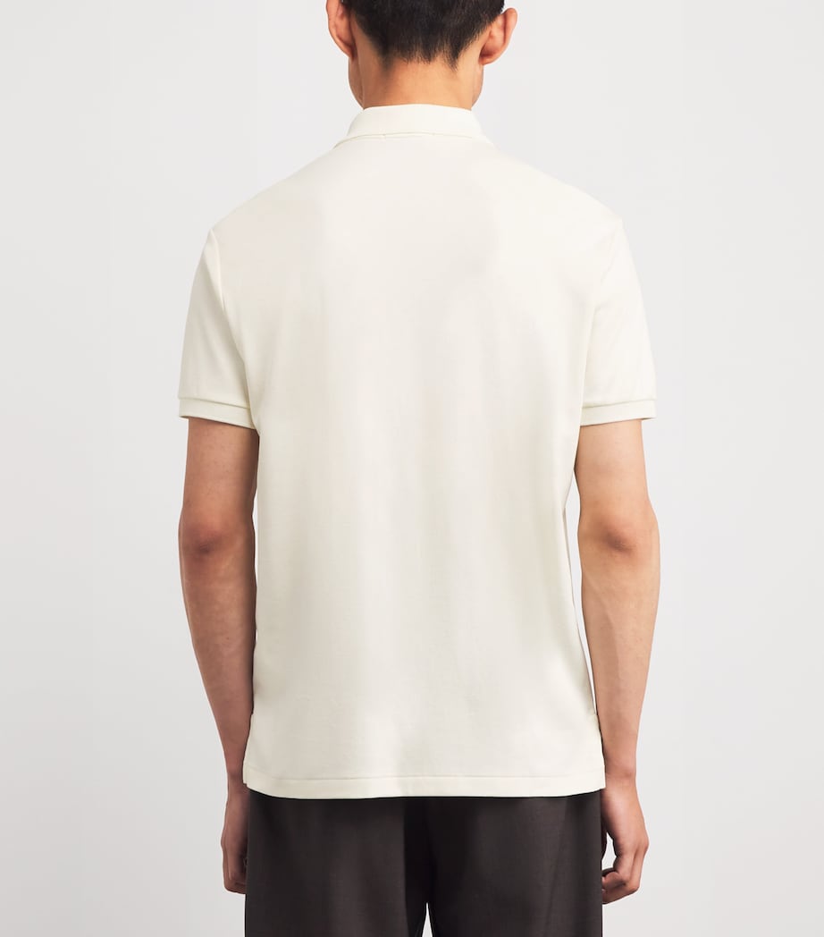 Cotton Custom Slim-Fit Polo Shirt PALE CREAM Image 4