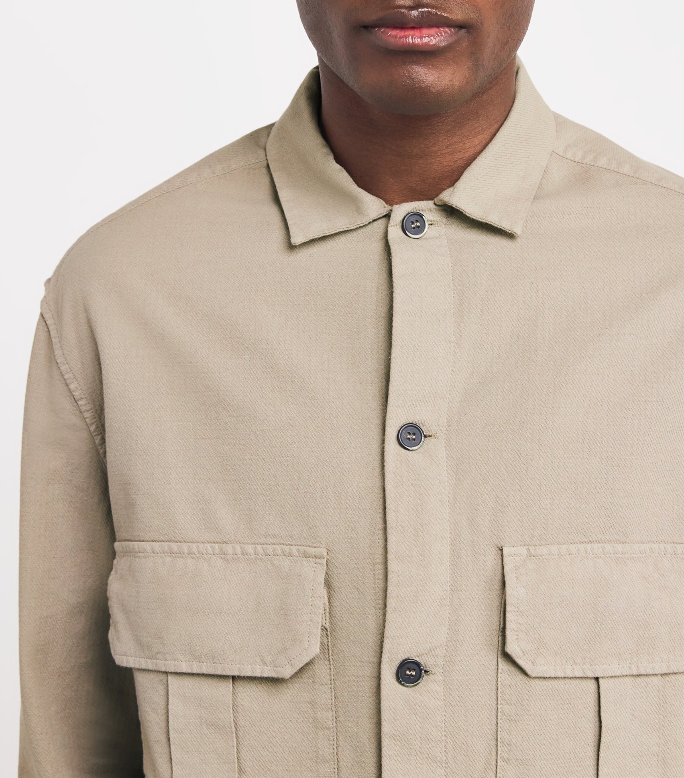 Cotton Drawstring Overshirt 530 SASSO Image 6