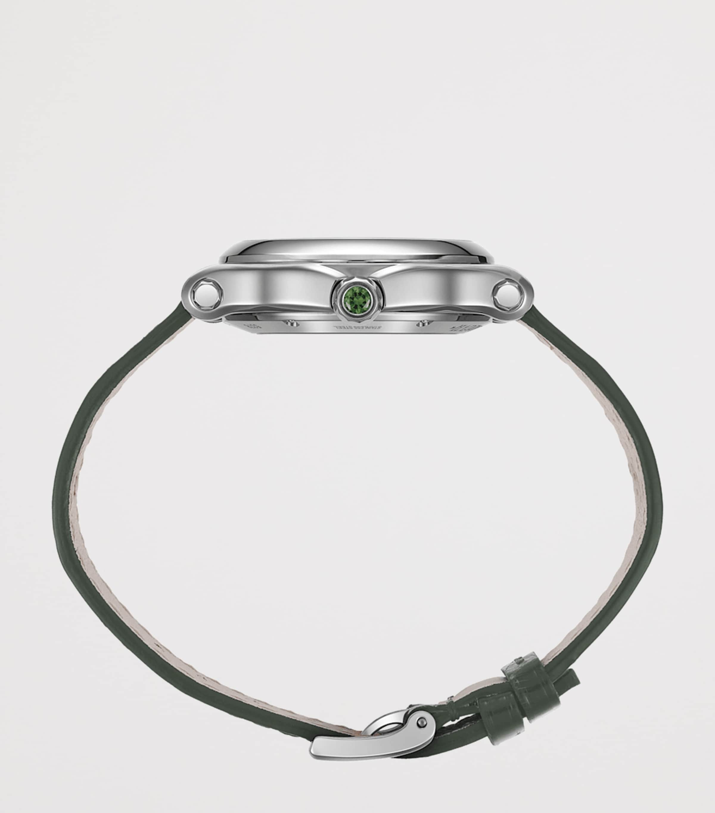 Lucent Steel and Diamond Happy Sport Watch 33mm STAINLESS STEEL Image 3