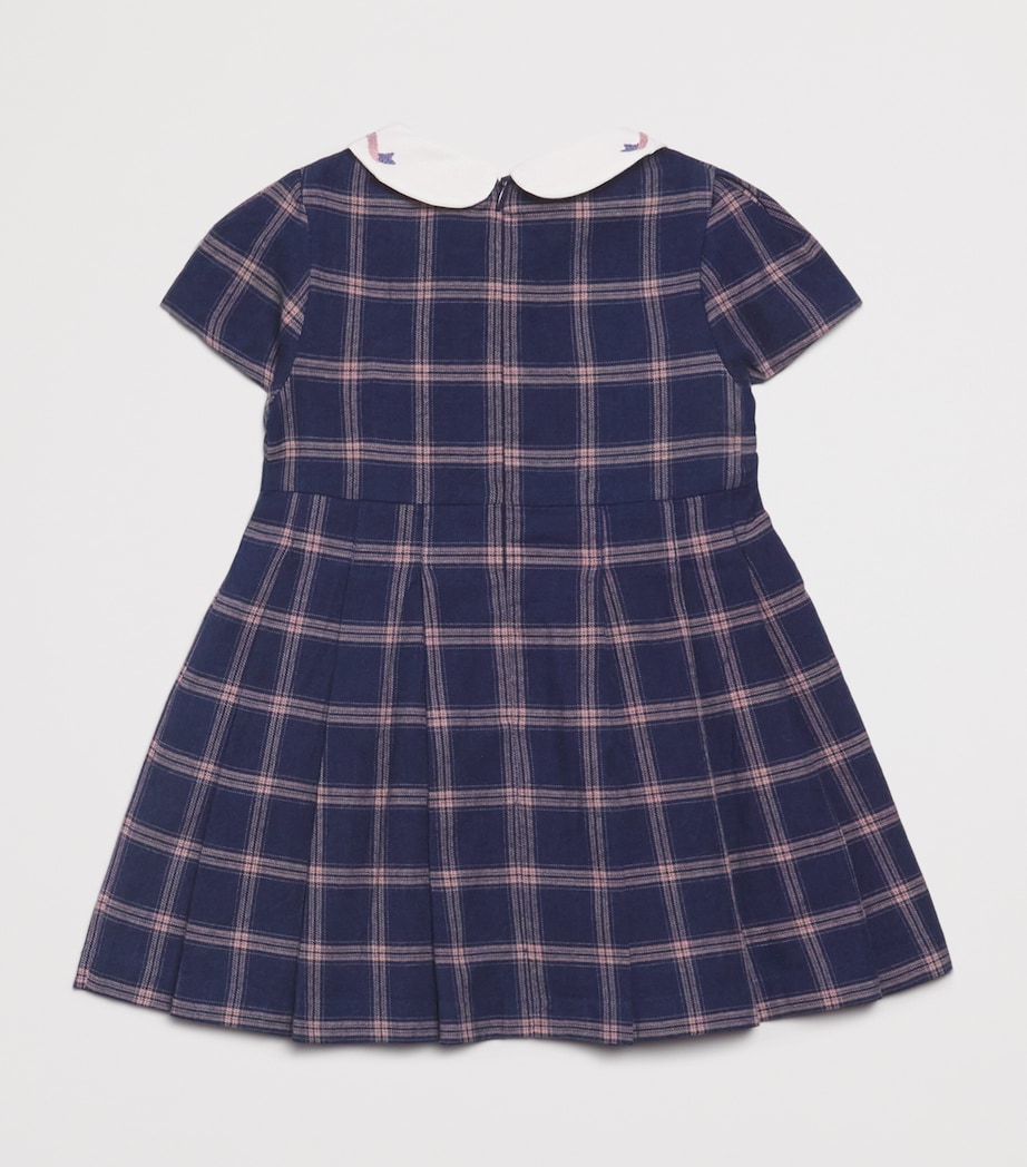 Cotton Check Dress (3 Months-4 Years) 48MYOSOTIS Image 2
