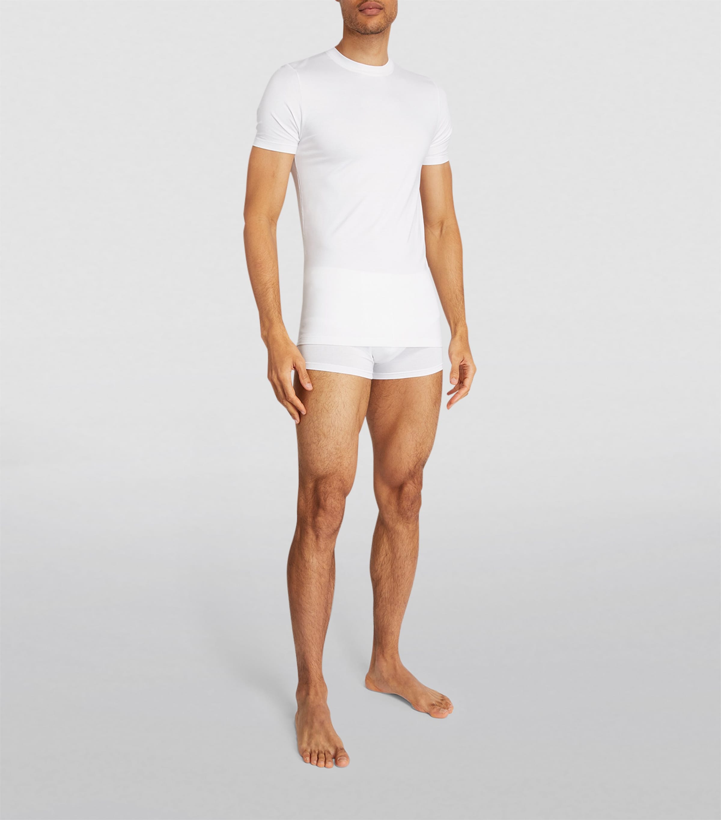 Stretch-Modal Pureness T-Shirt 01 WHITE Image 2