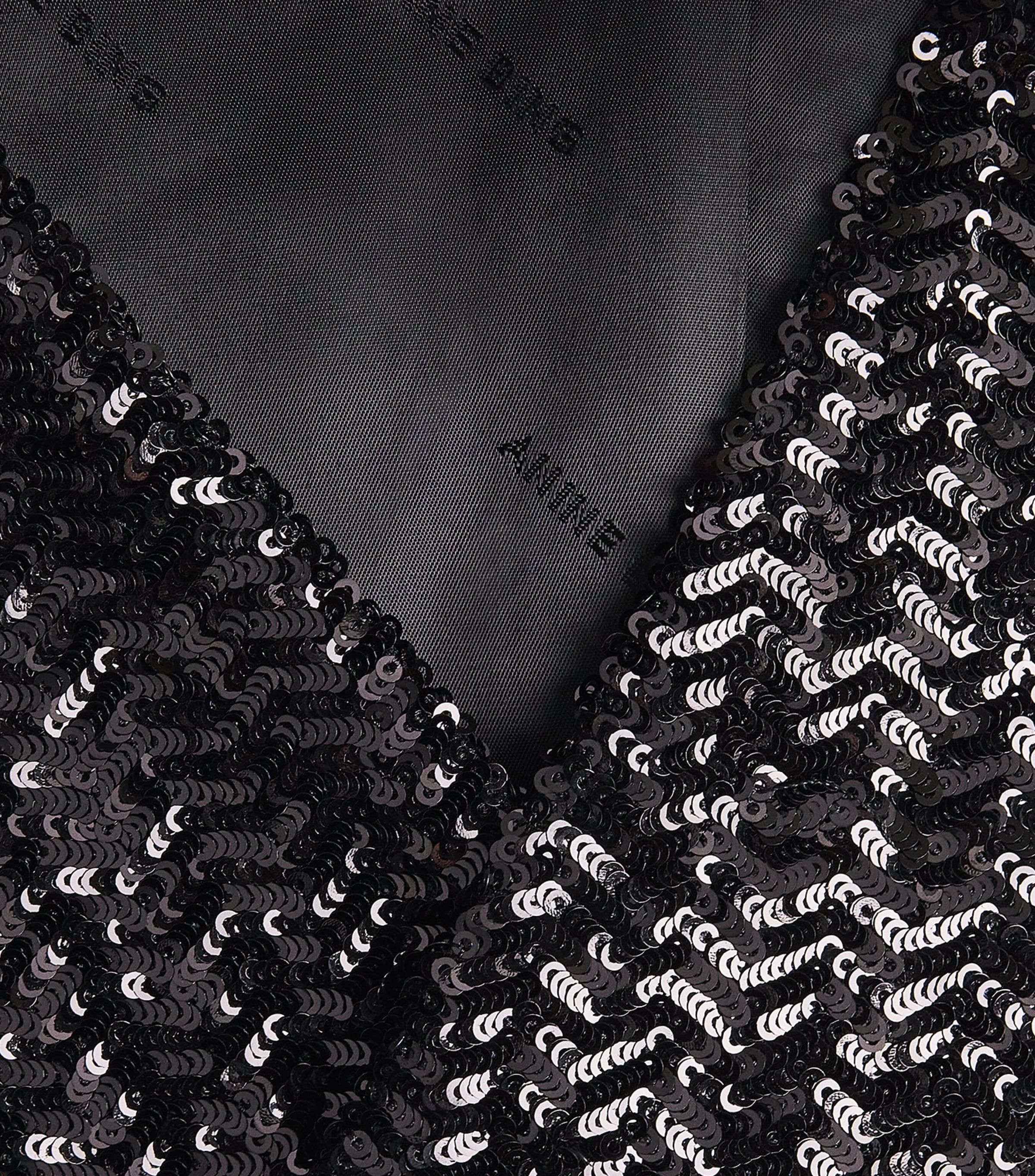 Sequinned Veneda Mini Dress BLACK Image 5