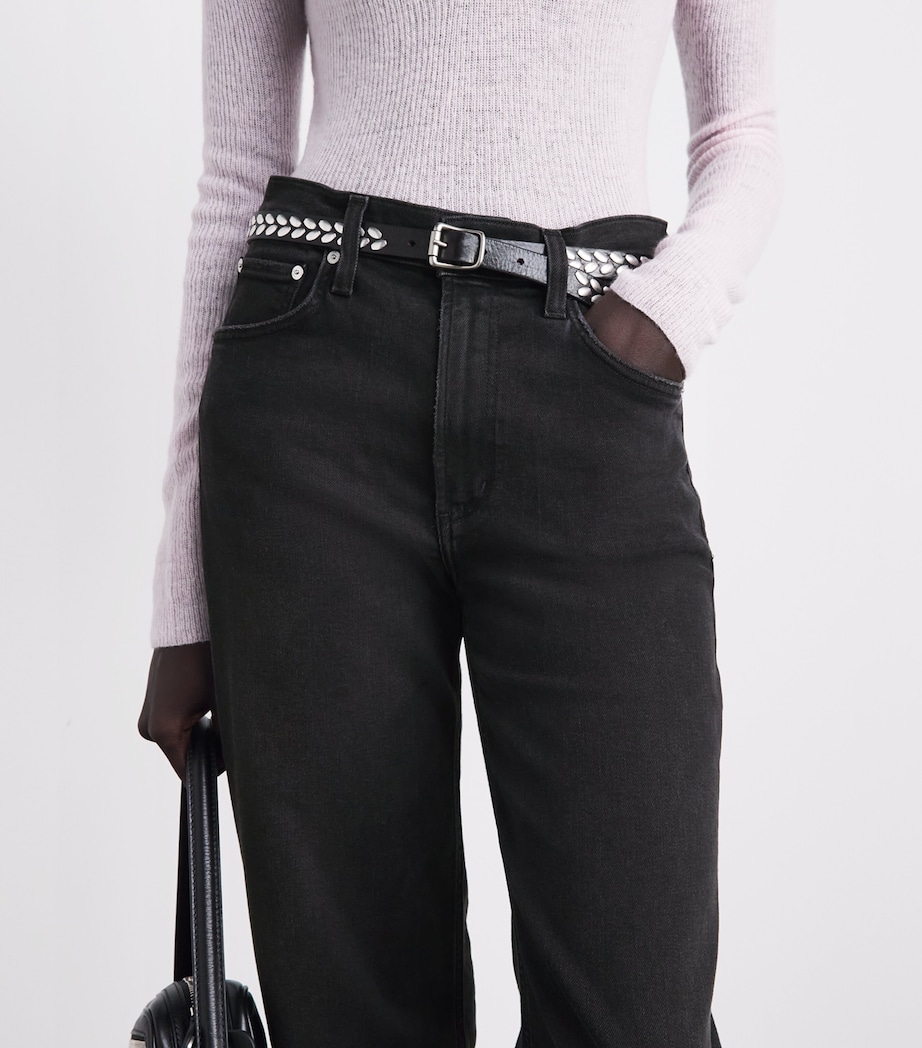 Citizens of Humanity Womens Palma Straight Jeans Nebulae Image 3