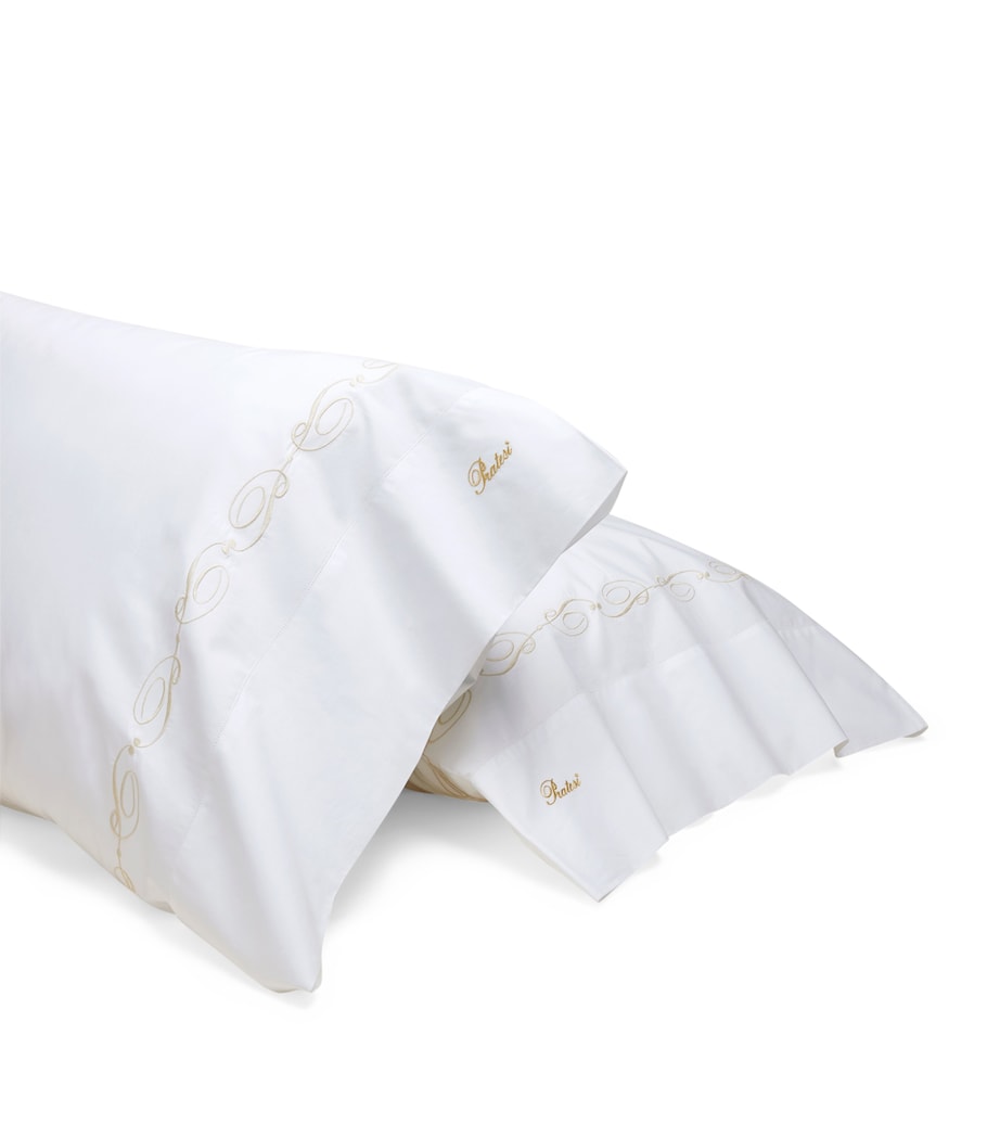 Icona Pillowcase (50cm x 75cm) WHITE/BEIGE Image 2