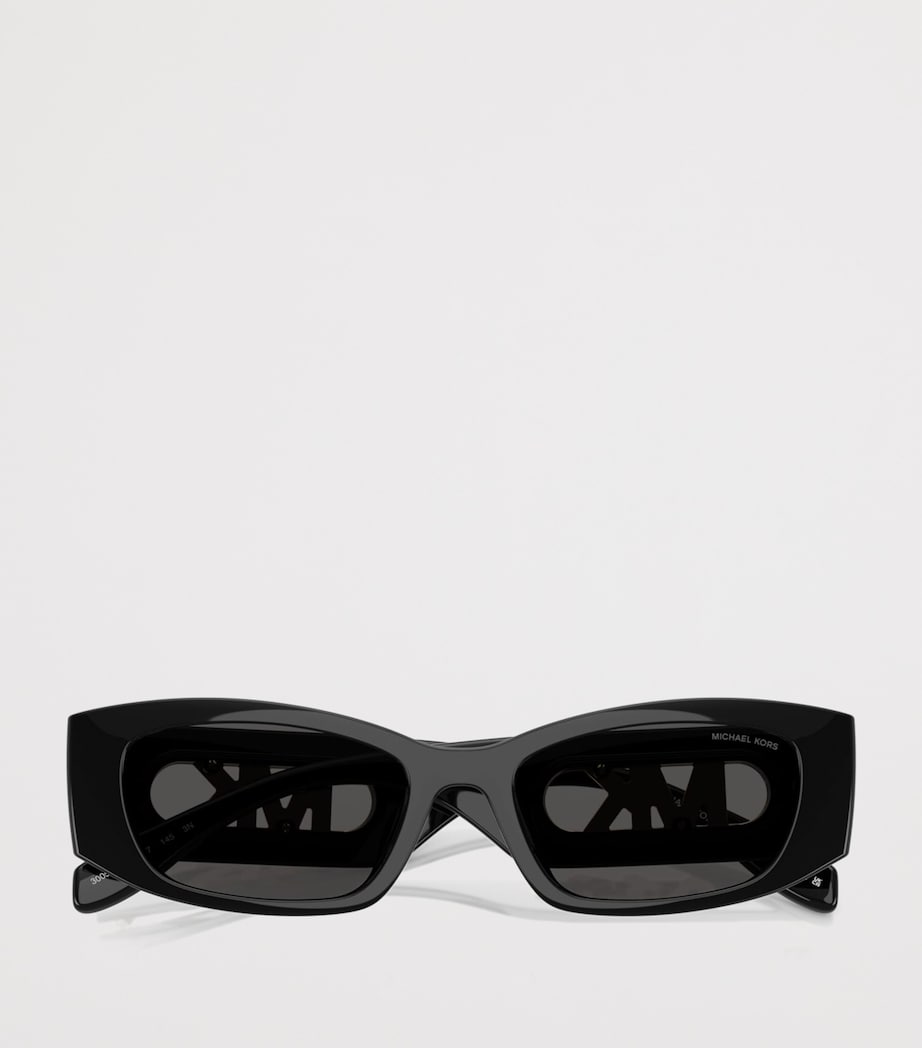 Michael Kors Rhodes Rectangle Sunglasses Black Image 5