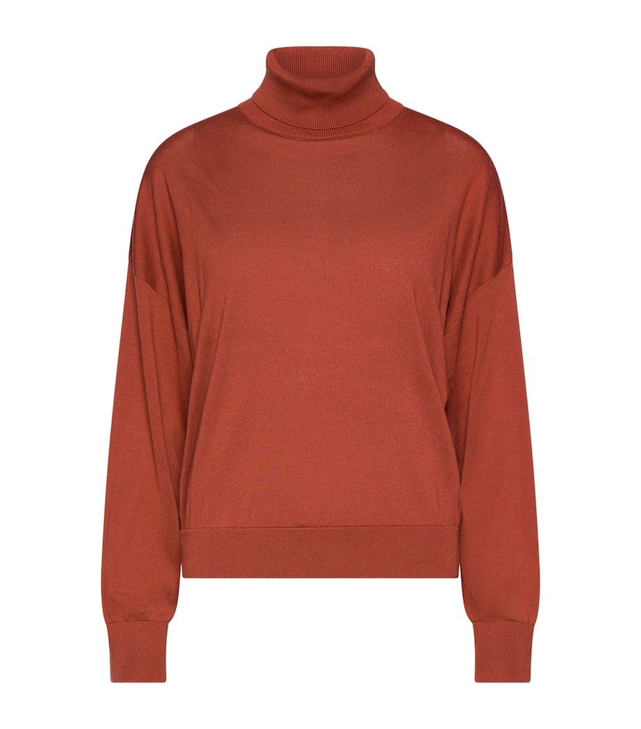 Marella Womens Rollneck Sweater Rust Image 1