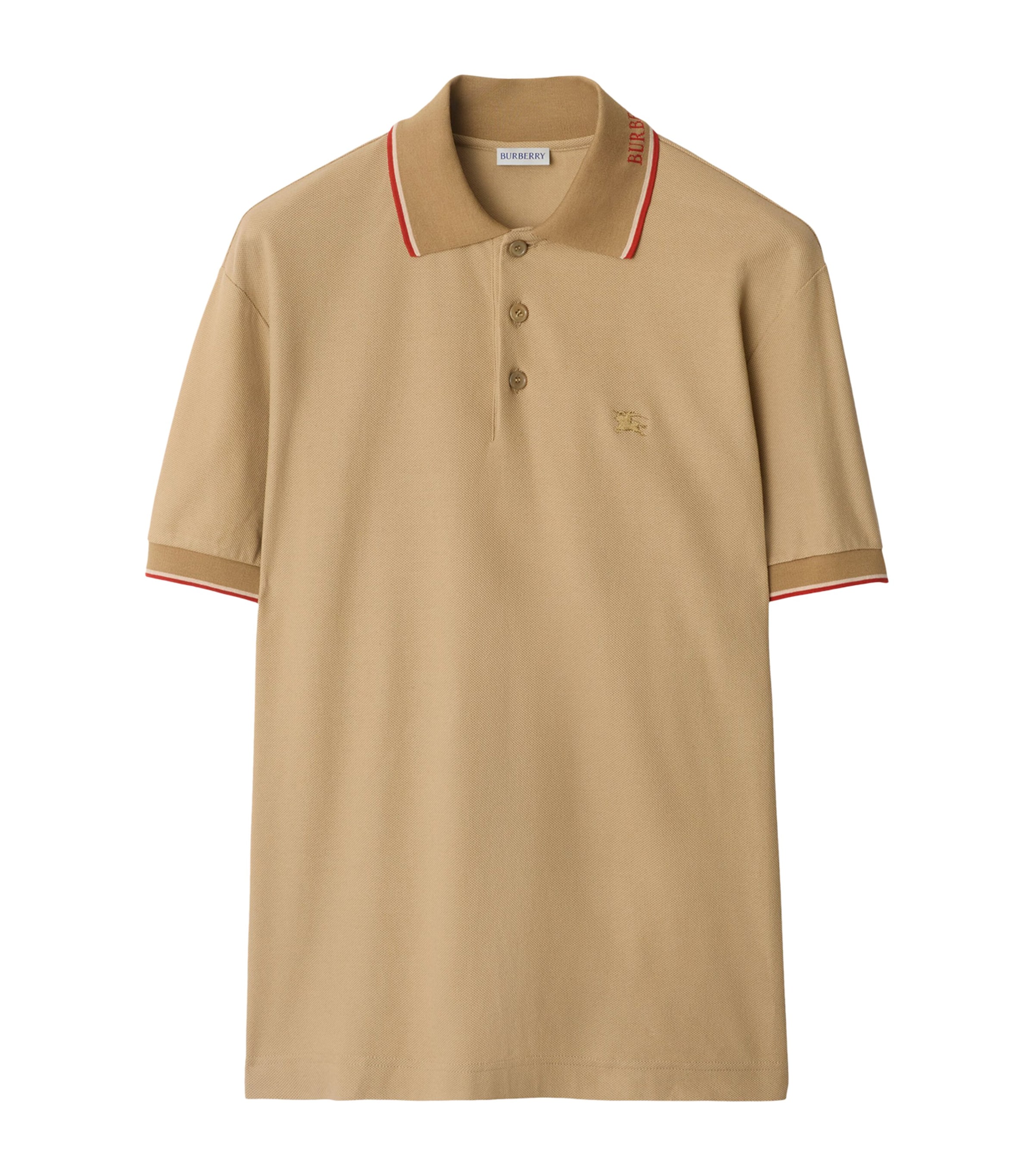 Cotton EKD Polo Shirt FLAX Image 1