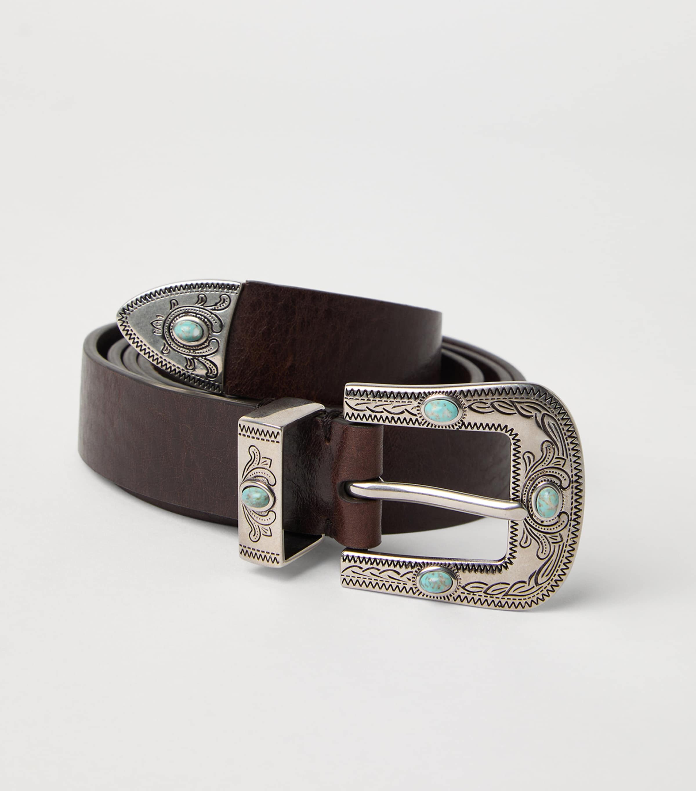 Calfskin Western Belt C5497 Image 3