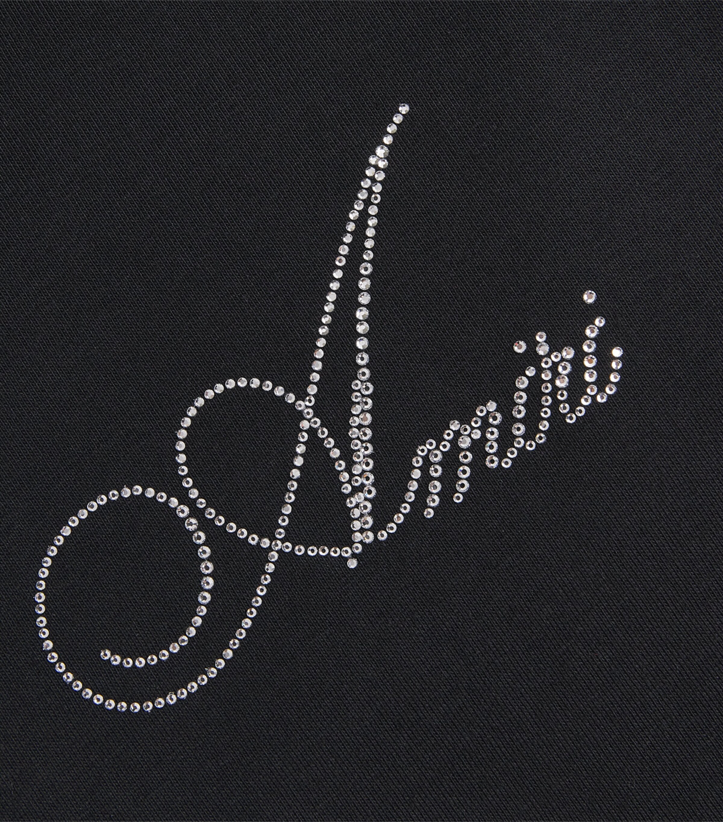 AMIRI Black Cotton Crystal Logo T-Shirt | Harrods UK