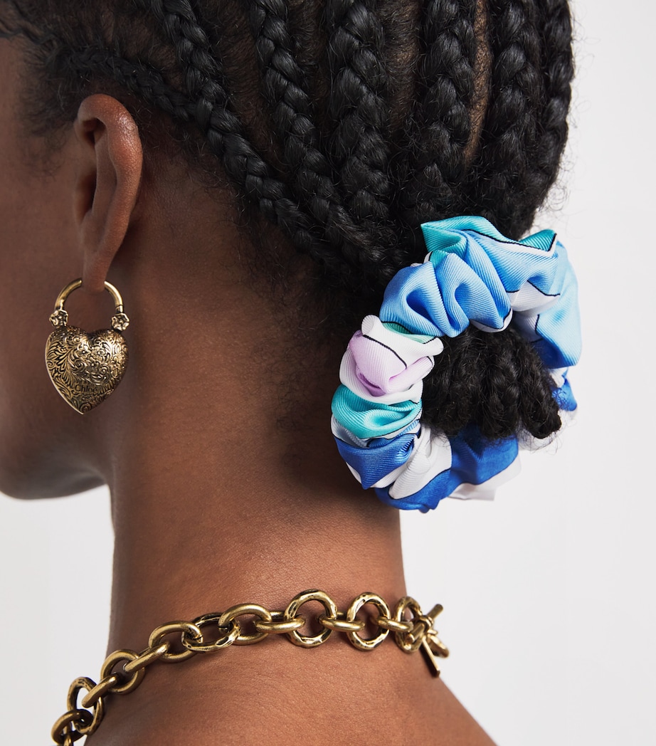 Iride Print Scrunchie A04 CELESTE/BIANCO Image 2