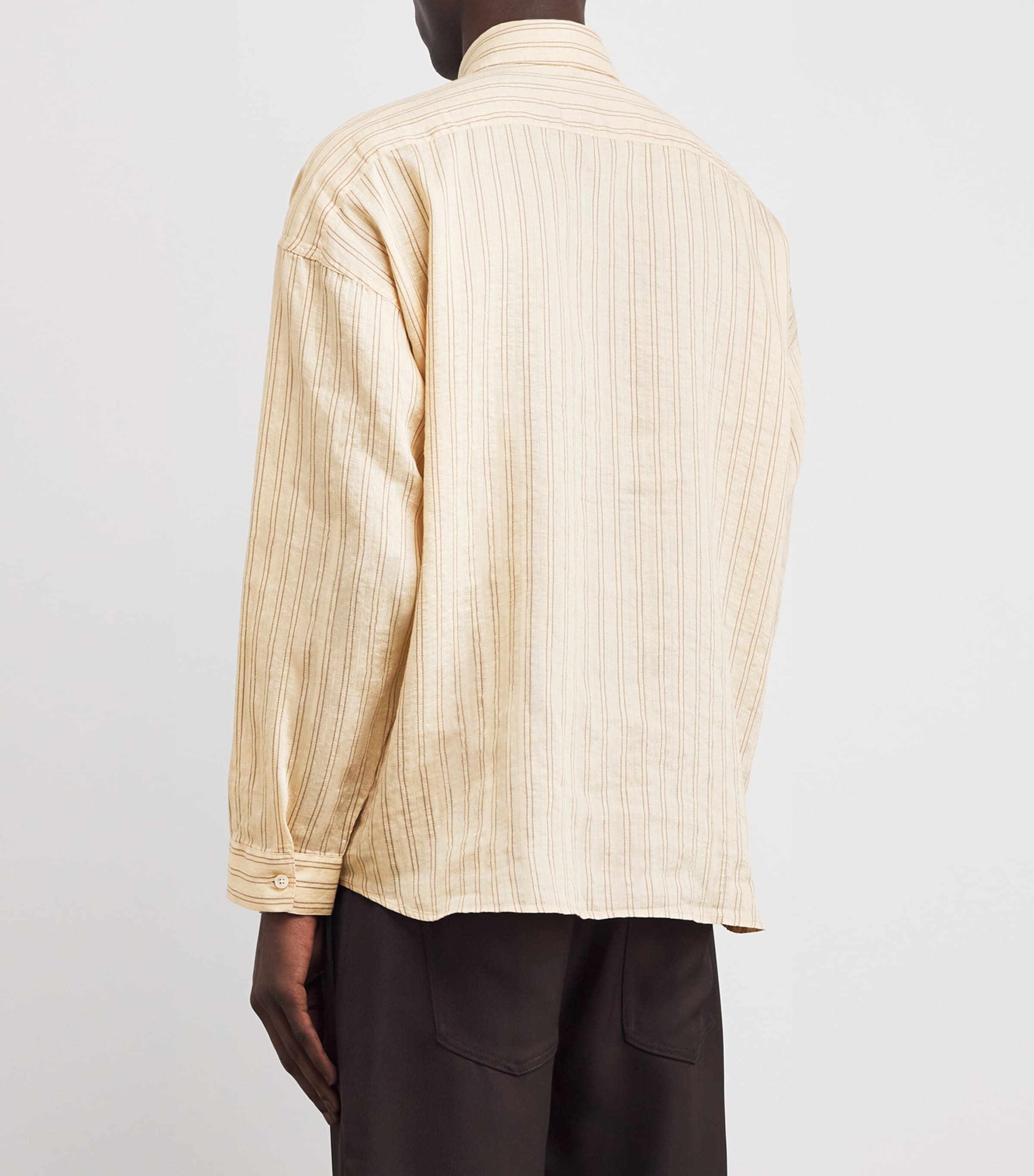 Sunflower Ivory Cotton-Blend Stripe Stable Shirt | Harrods UK