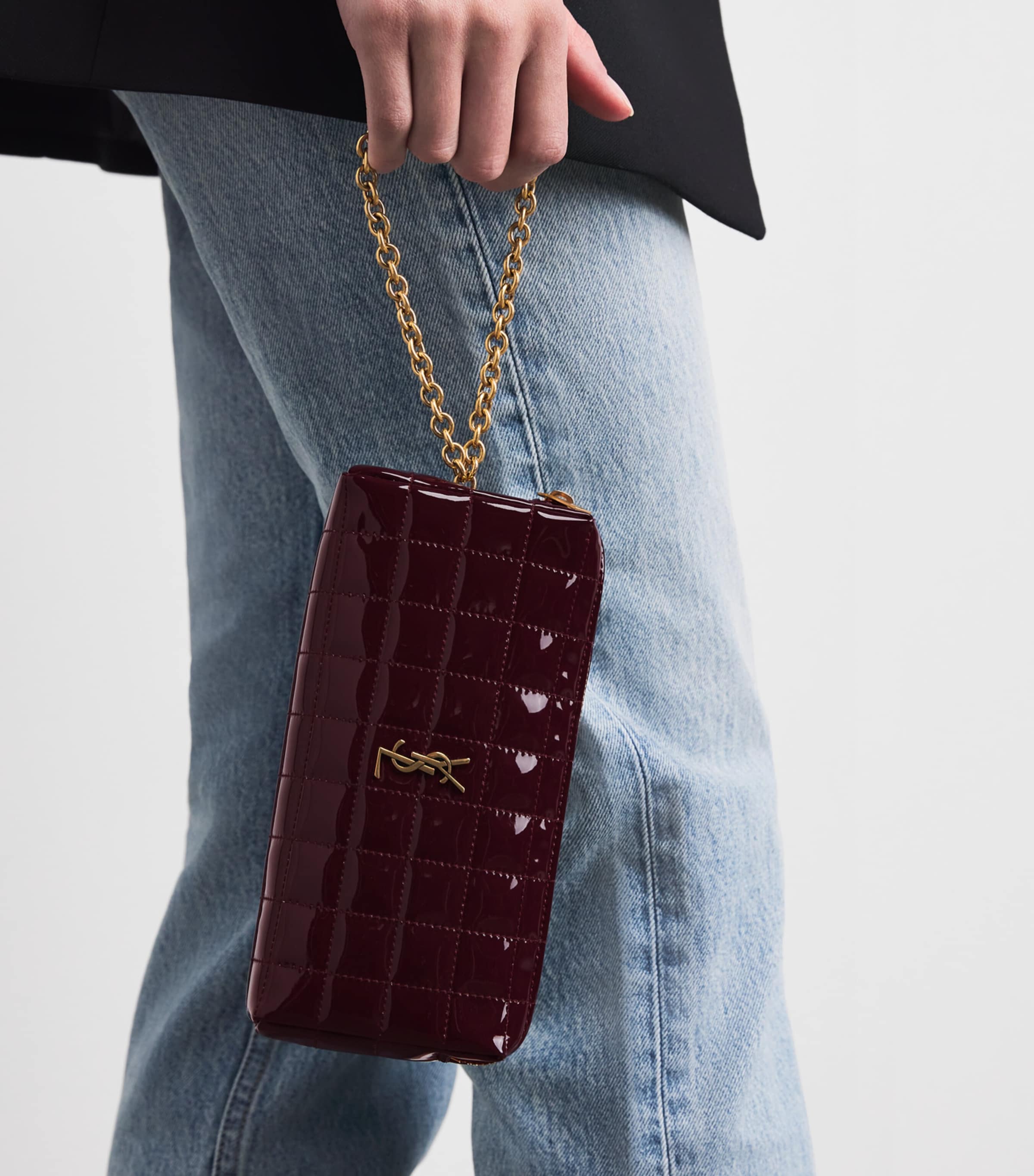 Saint Laurent Monogram Pouch With Chain Image 2