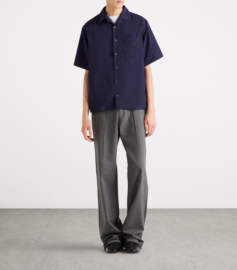Prada Mens Cotton Bowling Shirt Image 2