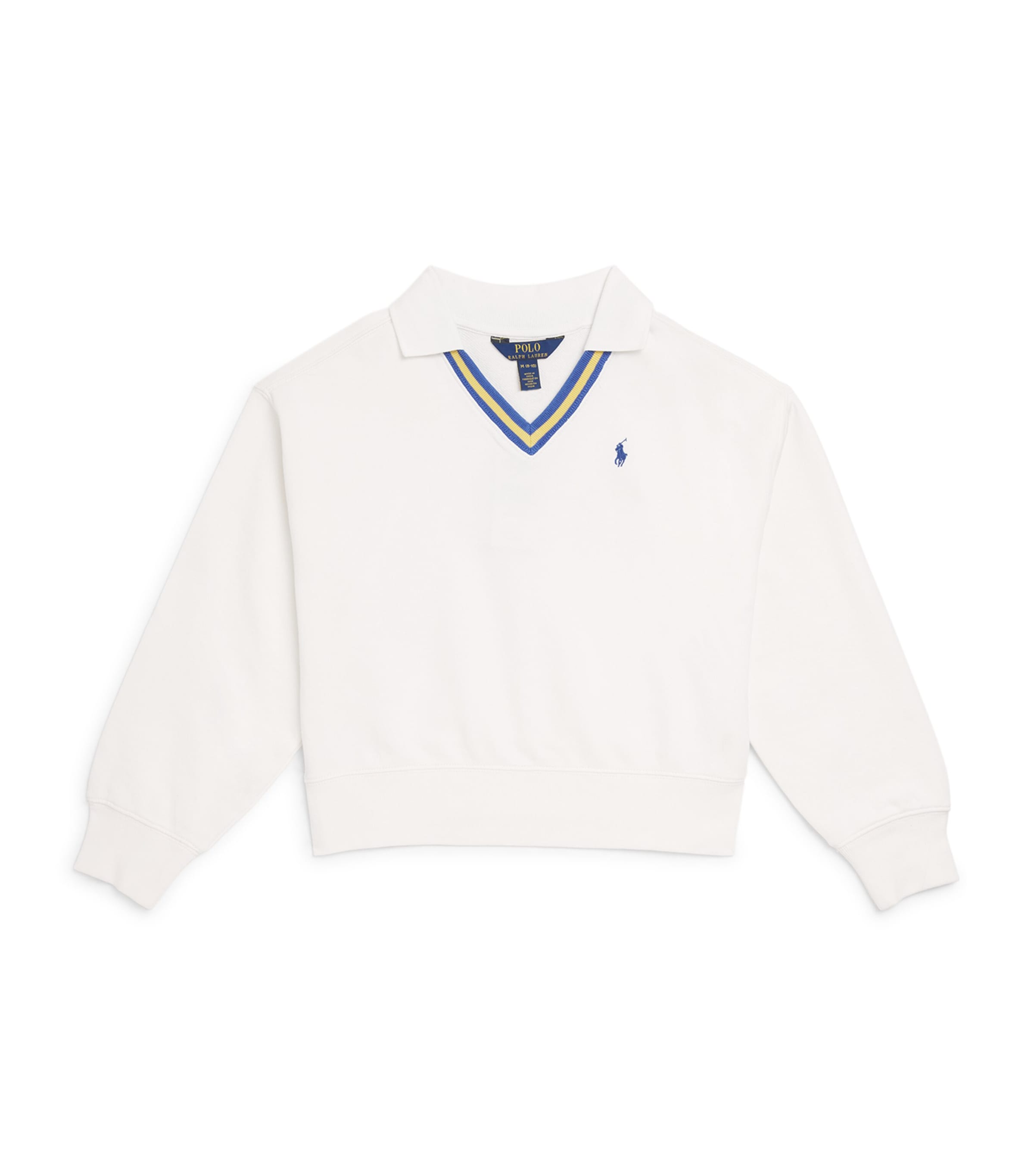 Ralph Lauren Kids Cricket Sweater (7-14 Years) White Image 1
