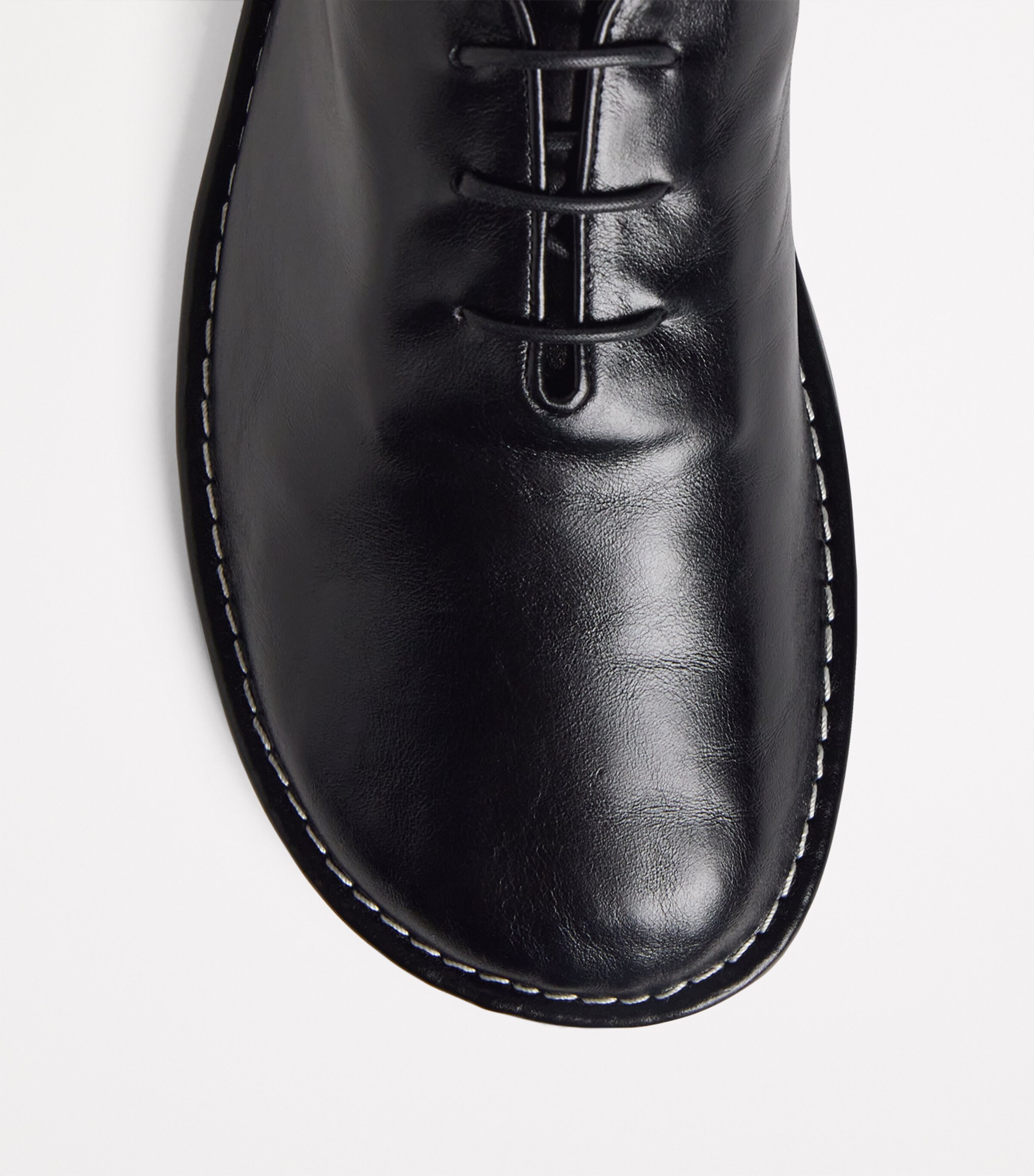 AMI Paris Leather One-Cut Lace-Up Shoes | Harrods UK