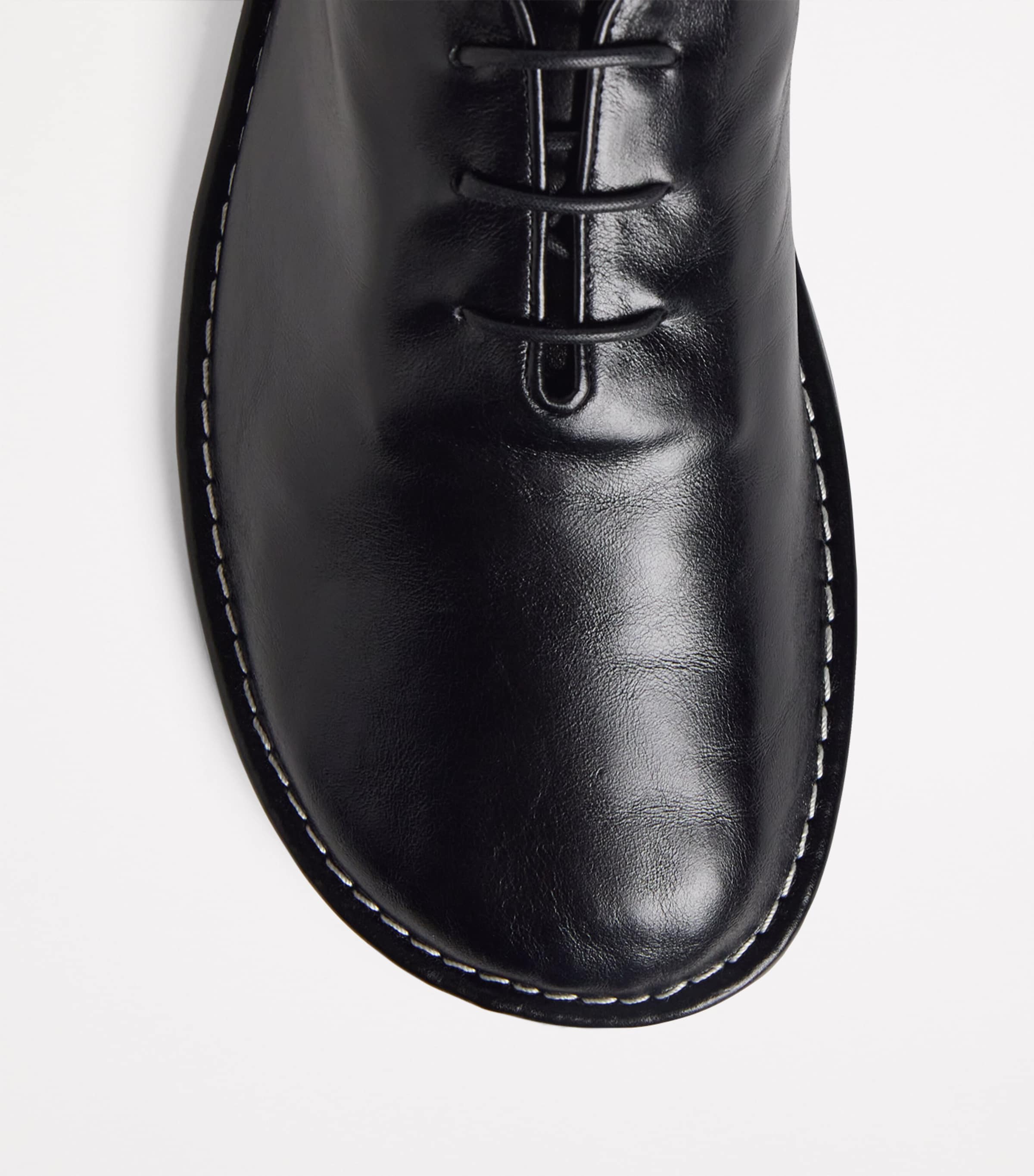 Ami Men’s black leather lace up dress shoes size 43 Ami Paris Anatomical leather Derby shoes AMI main image 4