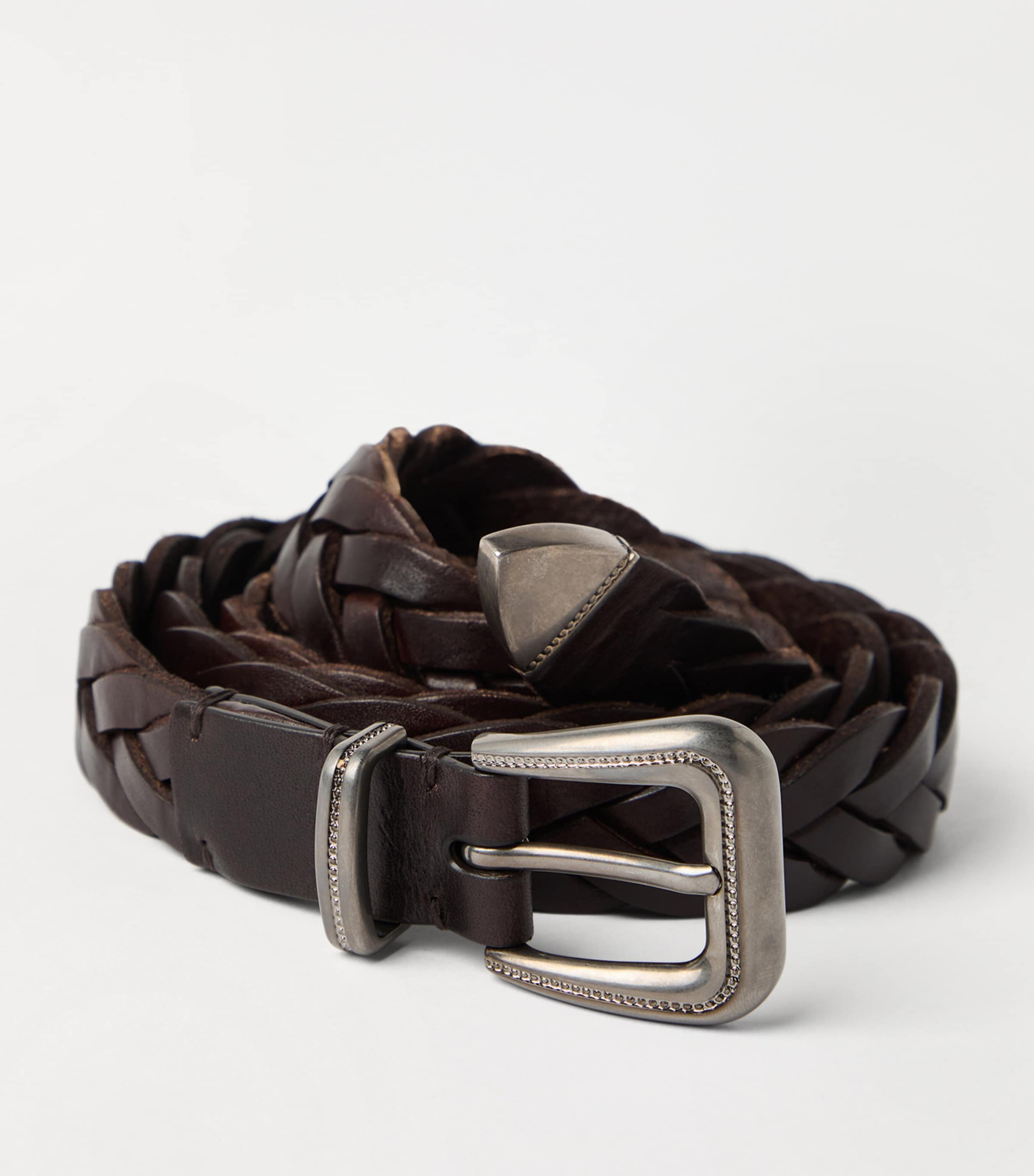Calf Leather Braided Belt C6074 Image 3