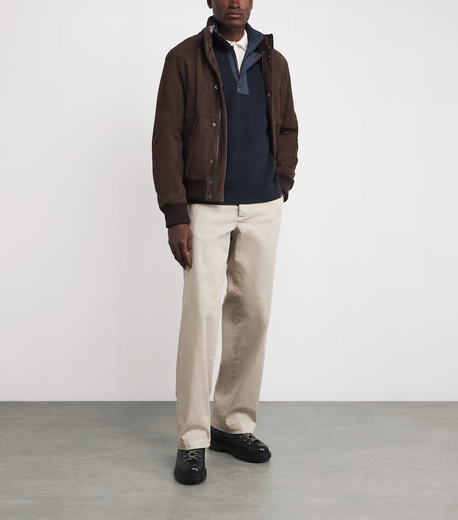 Wool-Blend High-Neck Sweater 50BLUE Image 2