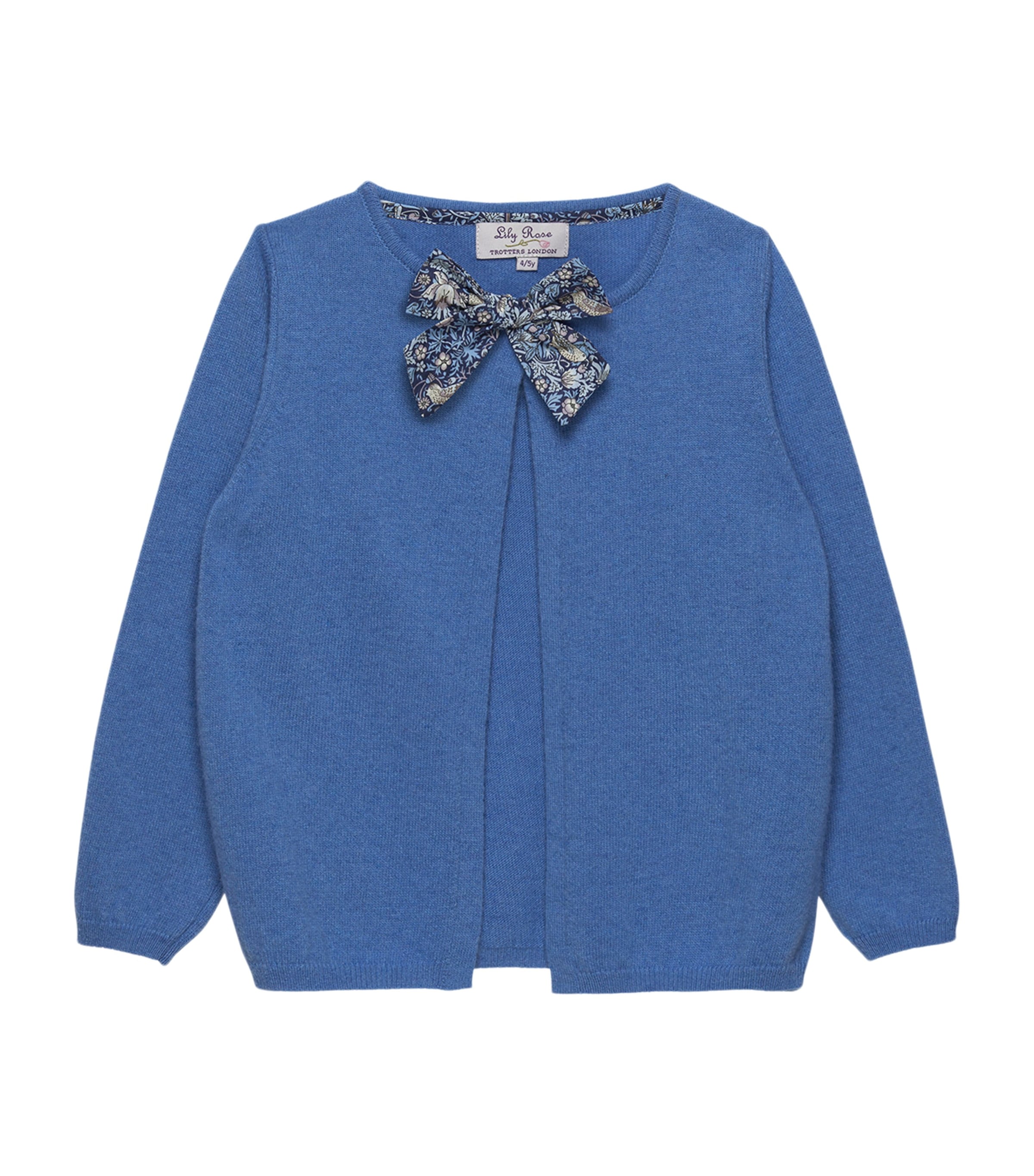 Trotters Bow-detail Cardigan In Blue