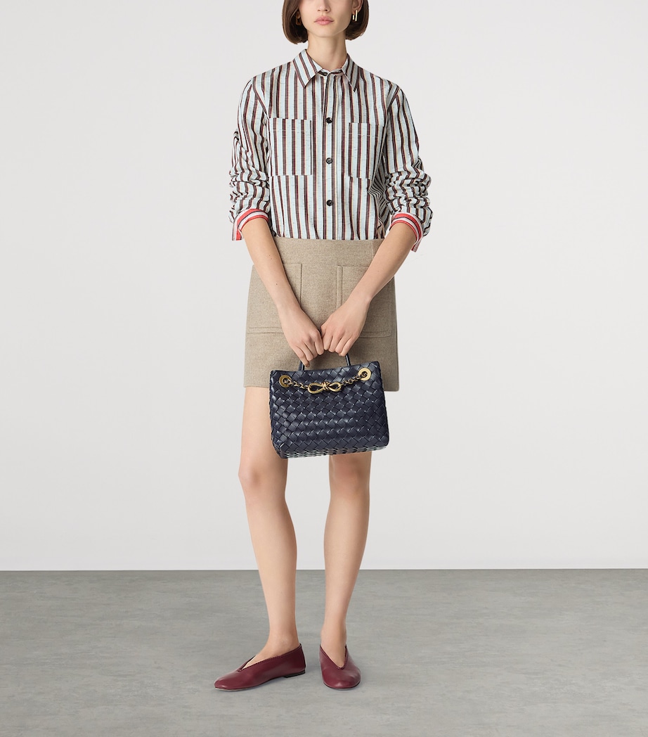 Small Leather Andiamo Chain Shoulder Bag 4184 Image 3