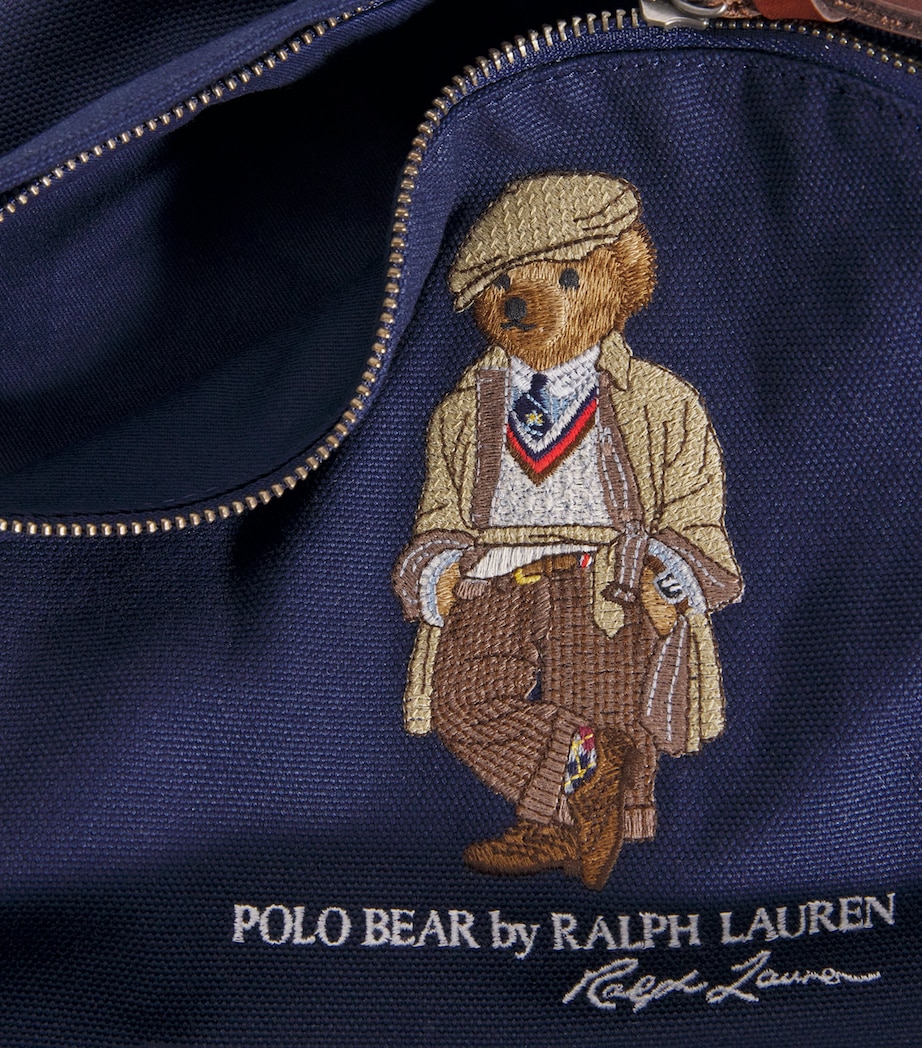 Canvas Polo Bear Backpack NAVY Image 6
