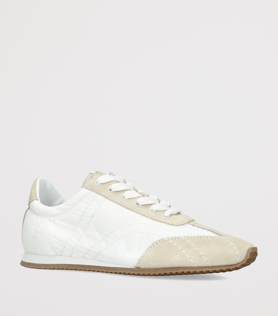 Toteme Suede Flex Sneakers White/comb Image 3