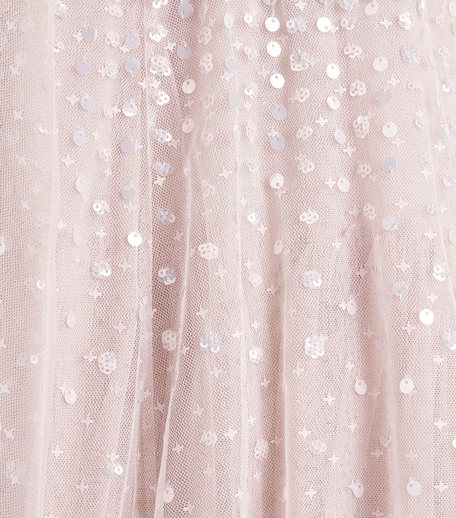 Needle & Thread Tulle Sequin Moonlight Cape Dress (3-6 Years) Lilac Heather Image 3
