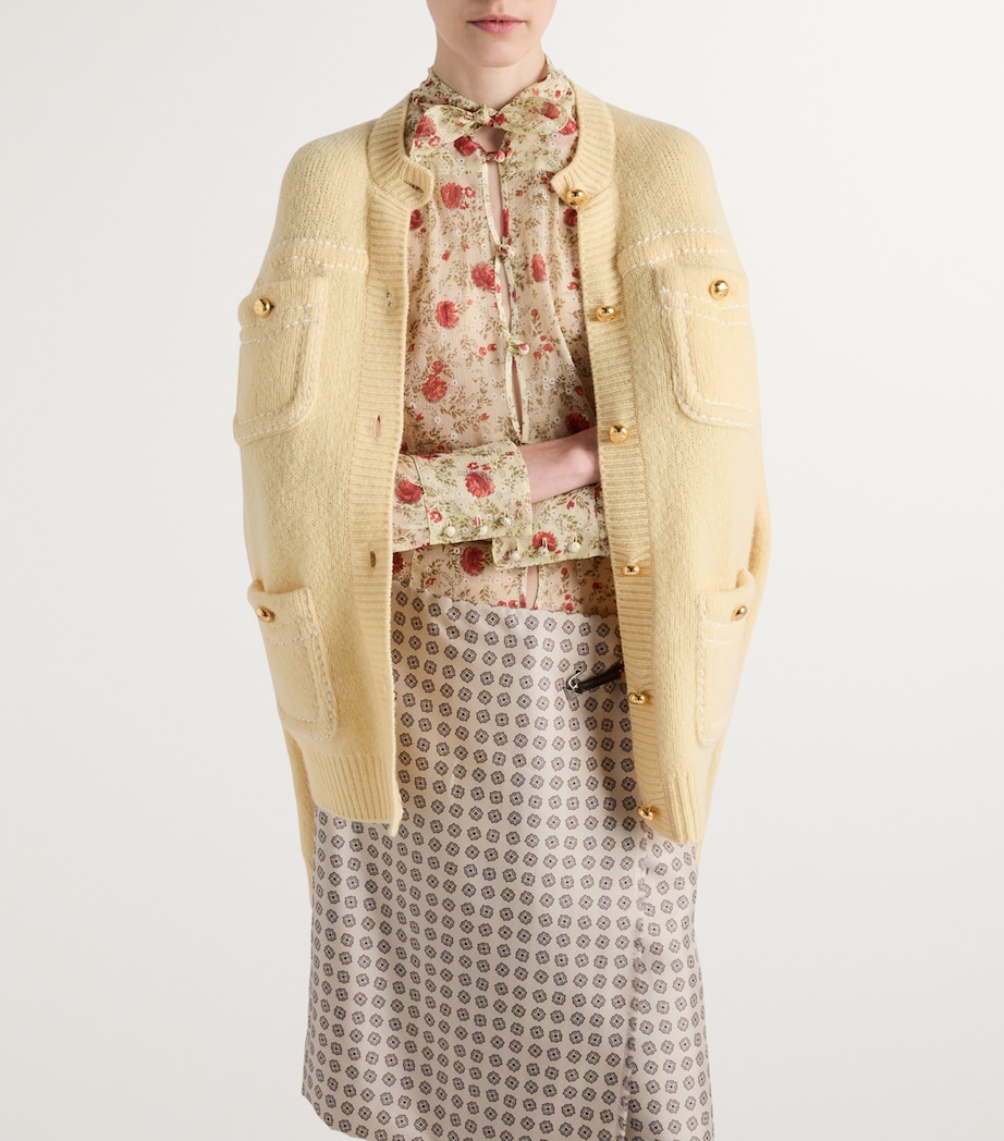 Prada Womens Silk Floral Shirt Image 3