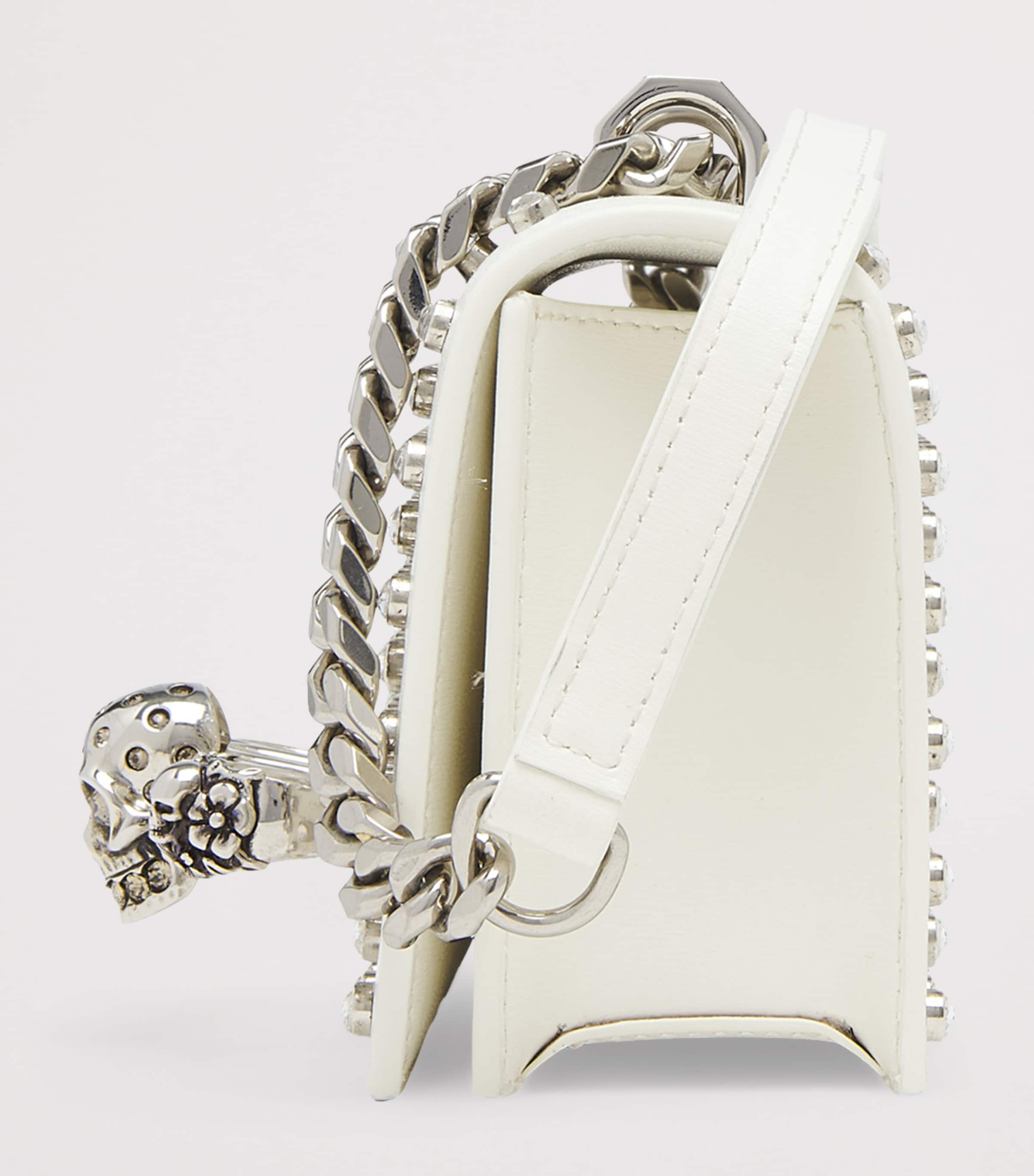 Mini Leather Jewelled Satchel 8500 Image 3