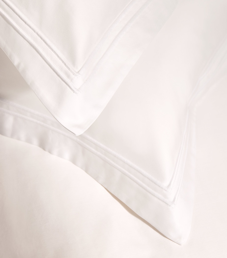 Richmond Oxford Square Pillowcase Pair (65cm x 65cm) 10017 WHITE Image 6