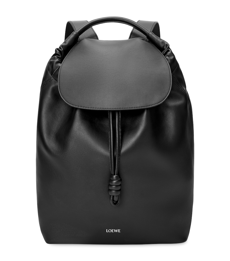 Leather Flamenco Backpack BLACK Image 1