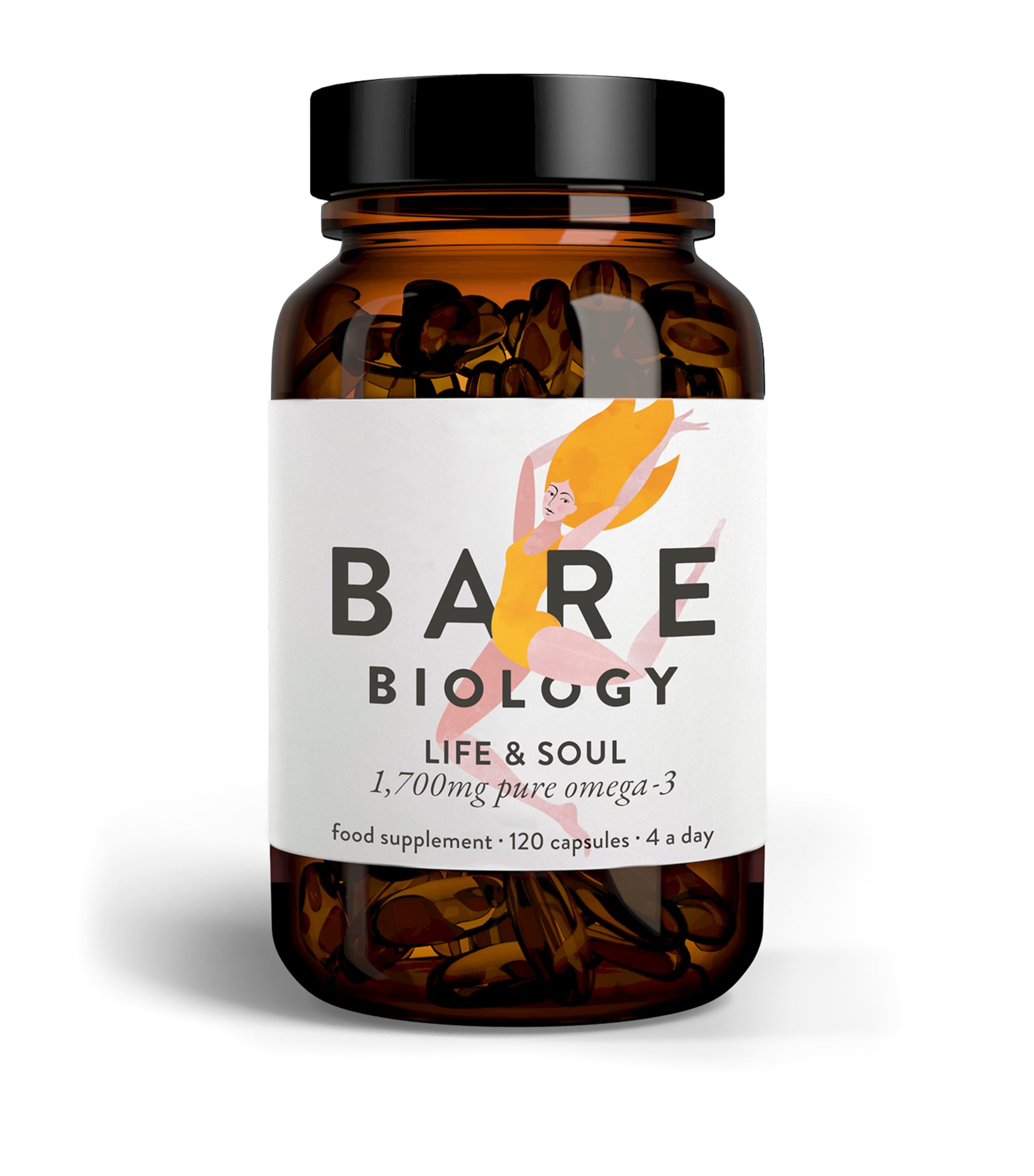 Bare Biology Life & Soul Omega-3 (120 Mini Capsules) Image 1