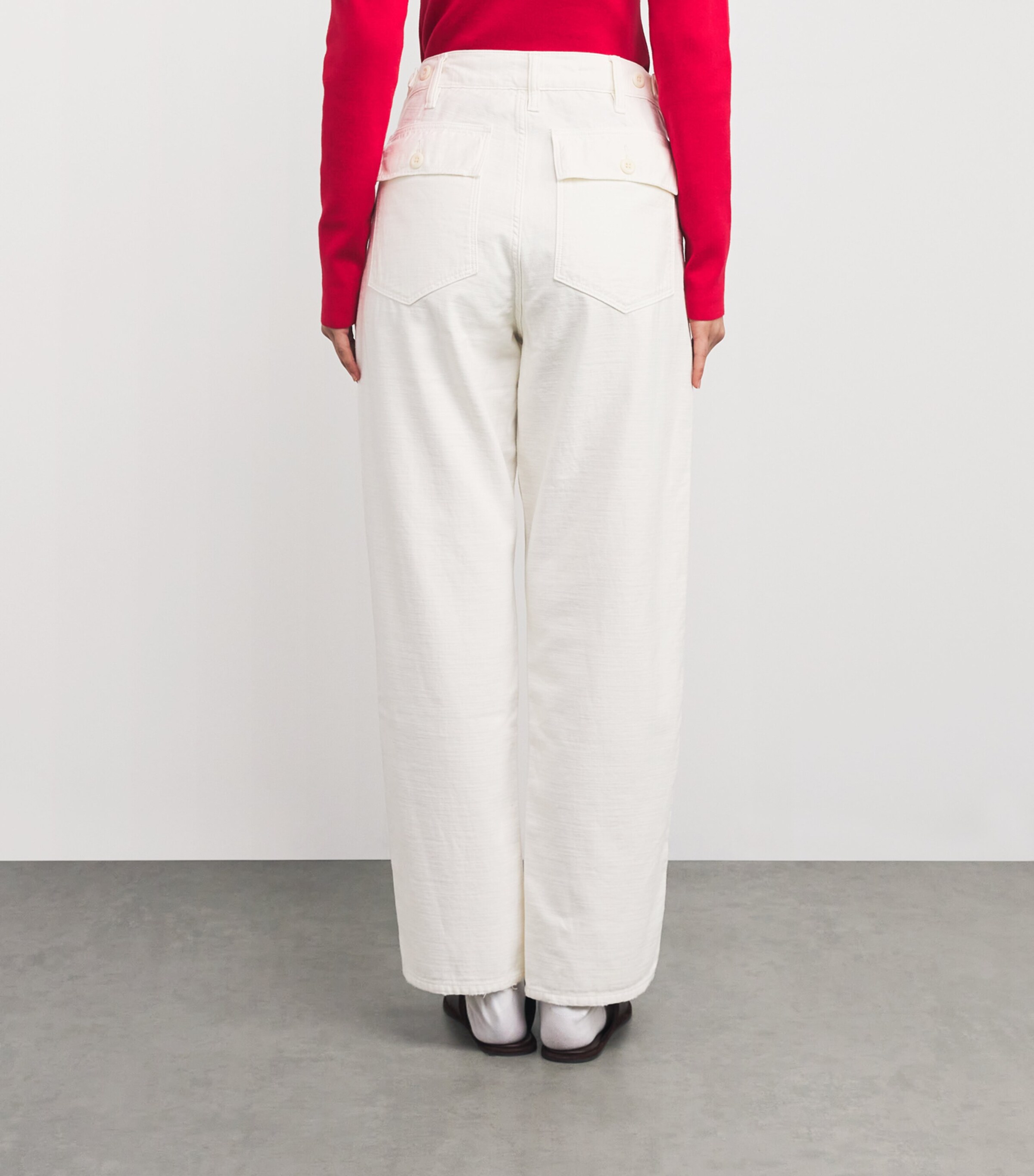 Polo Ralph Lauren Womens Ricky Straight Jeans Natural Image 4