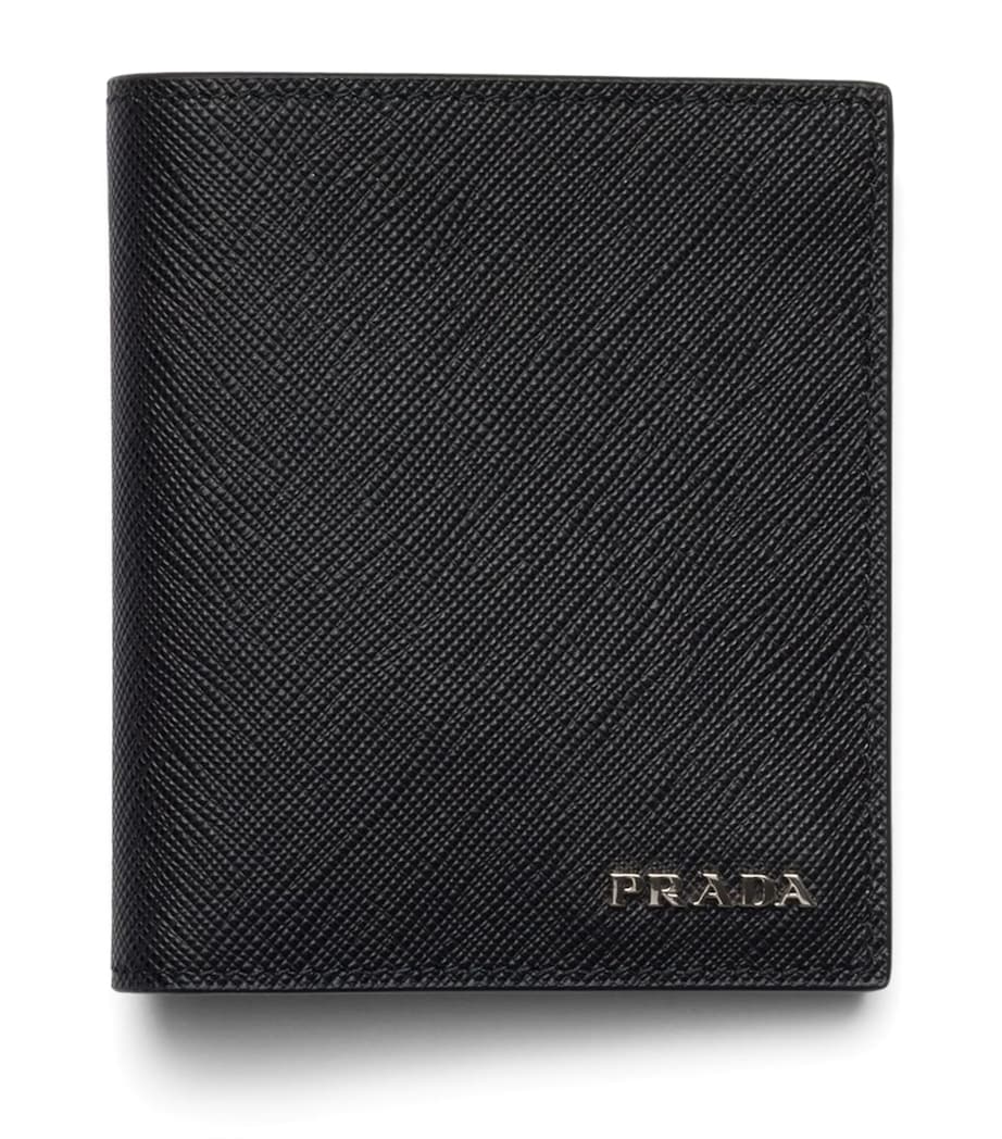 Prada Black Saffiano Leather Wallet Harrods UK