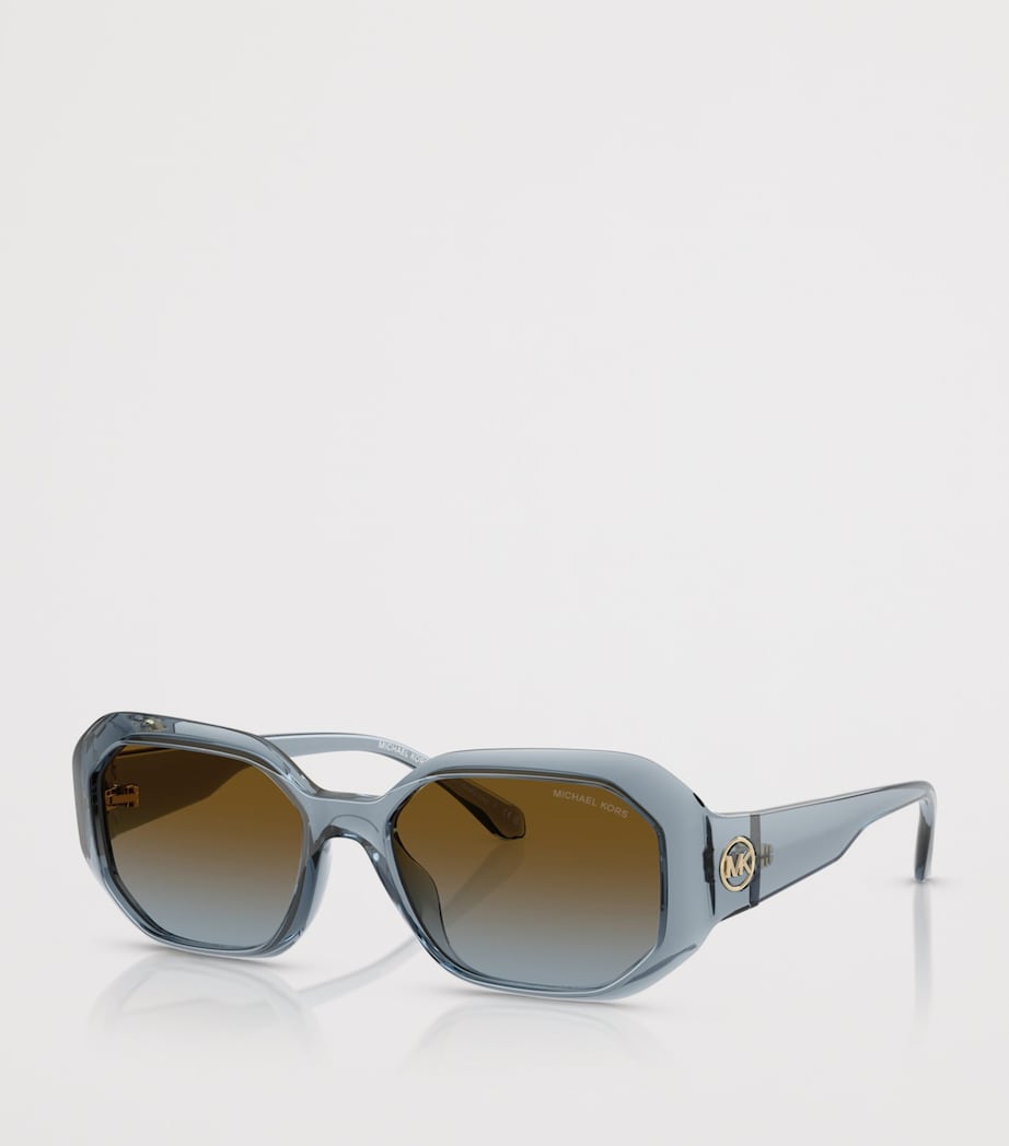 Michael Kors Siesta Key Rectangle Sunglasses Blue Image 2