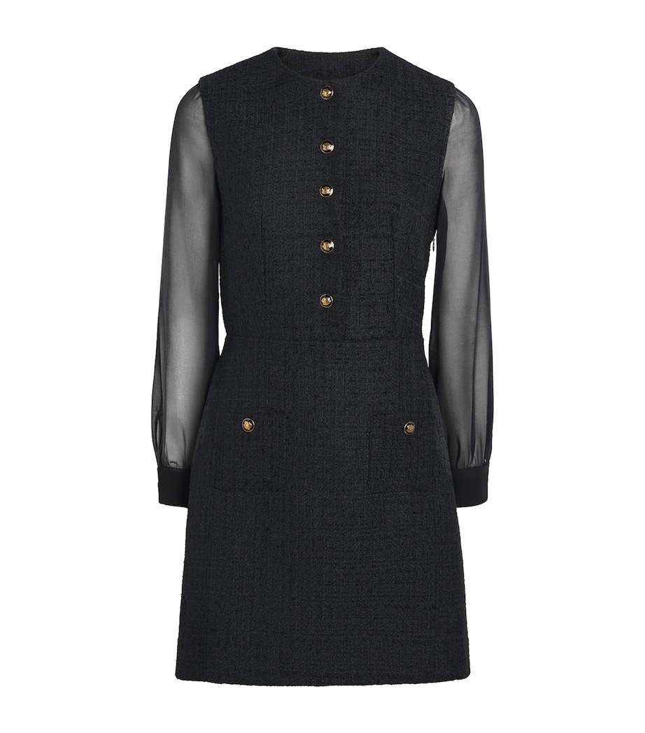 Tweed Mini Dress BLACK Image 1