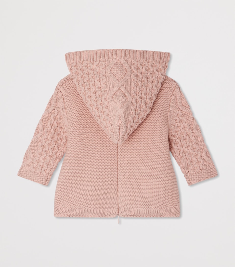 Wool-Blend Tainy Hooded Sweater (24 Months) ROSE FARD Image 2
