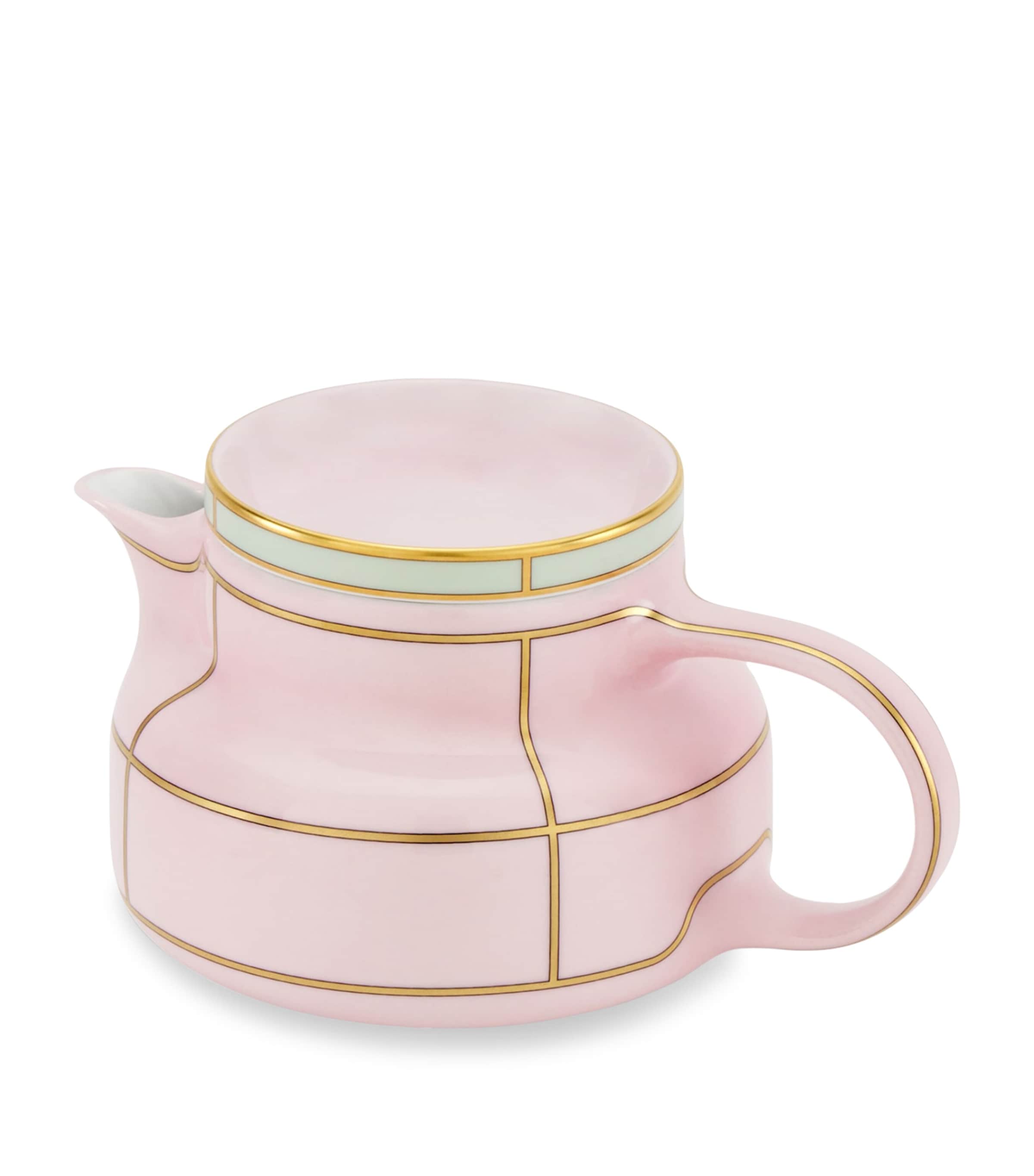 GINORI 1735 Porcelain Colonna Diva Rosa Teapot (770ml) | Dining | Tableware | Teapots