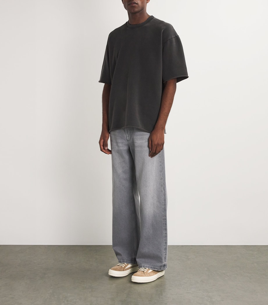 Rick Owens Suede Vintage Low-Top Sneakers Flesh/milk/milk Image 5