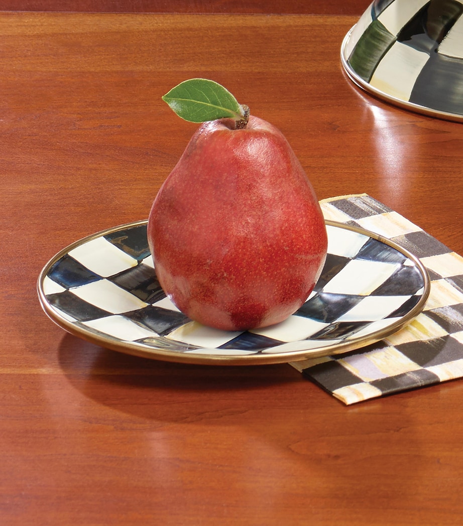 Courtly Check Saucer BLACK Image 3