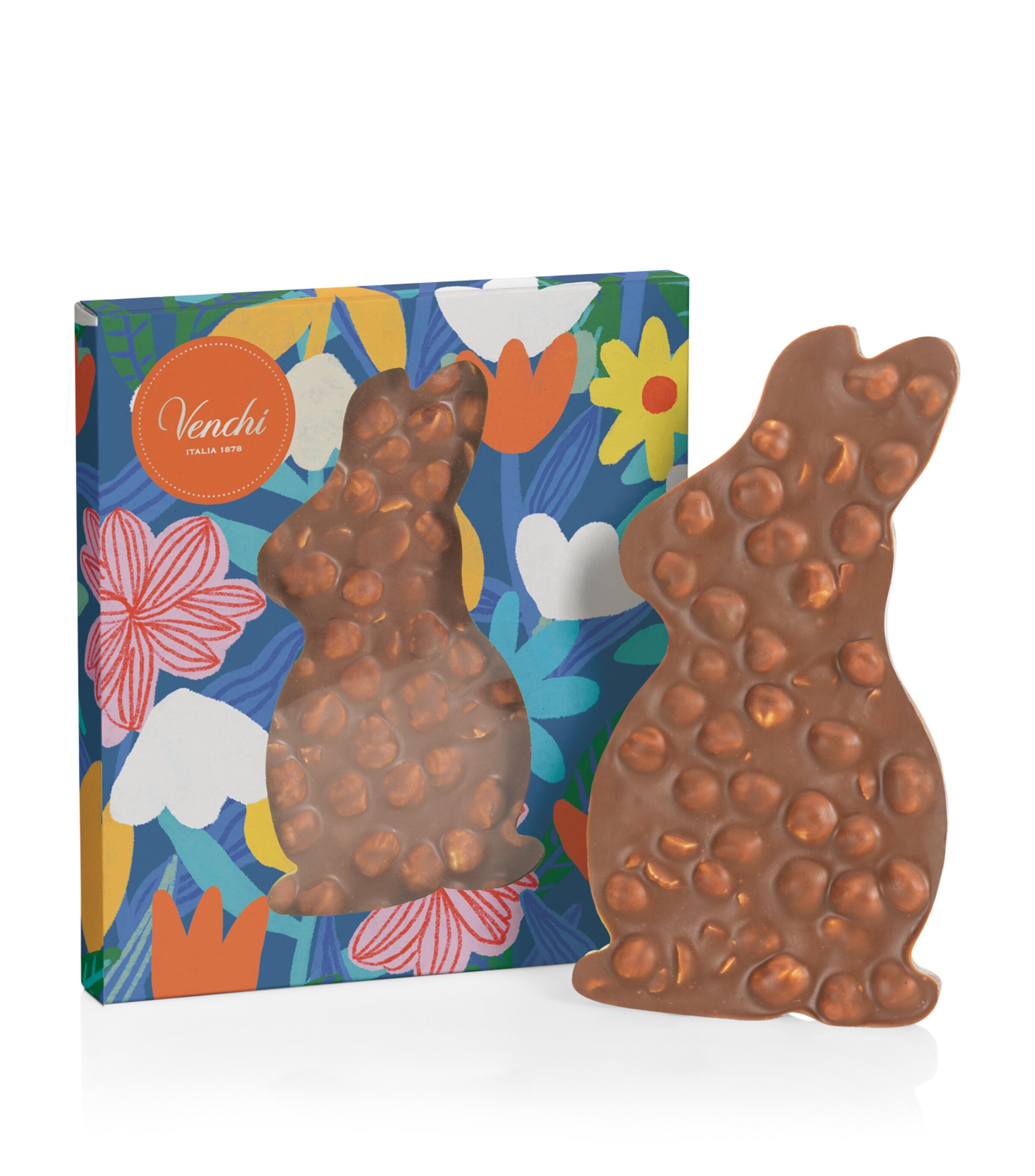 Venchi 1878 Milk Chocolate and Hazelnut Brutto & Buono Bunny (160g) Image 1