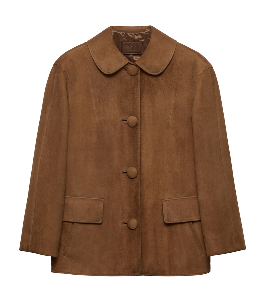 Suede Collared Jacket F0E2Q Image 1