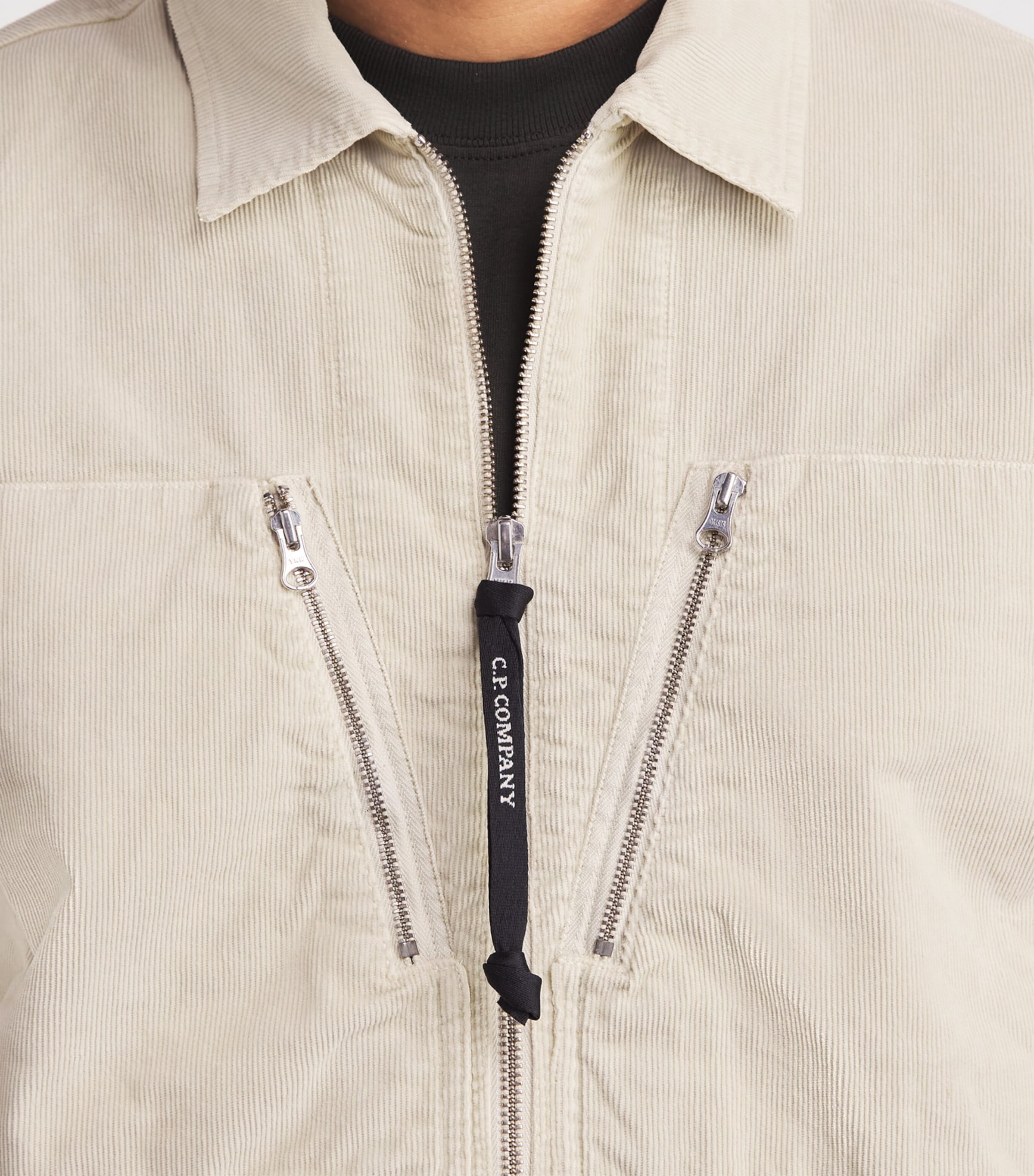 C.P. Company Mens Corduroy Lens Zip-Up Overshirt Image 3