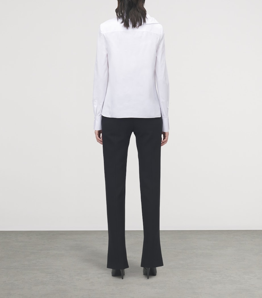 Cotton Poplin Asymmetric Shirt 9000 Image 4