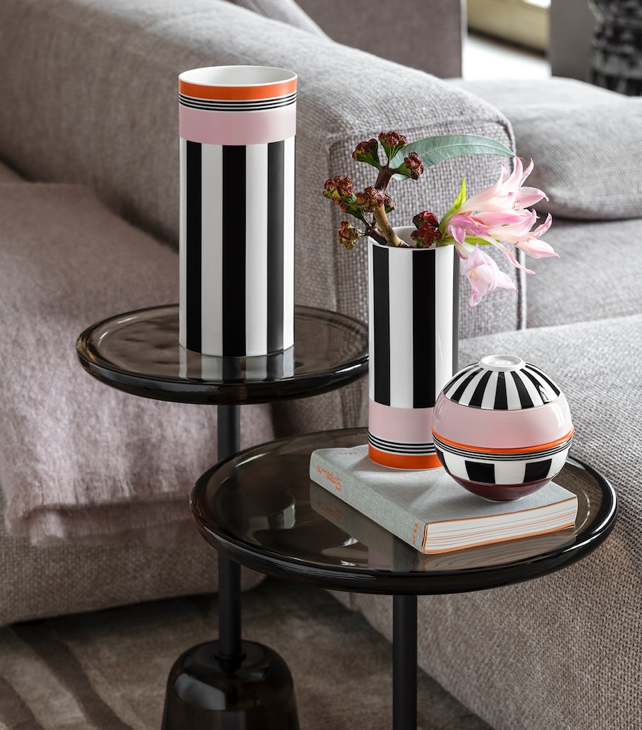 Porcelain Memphis Vase (24cm) WHITE Image 2