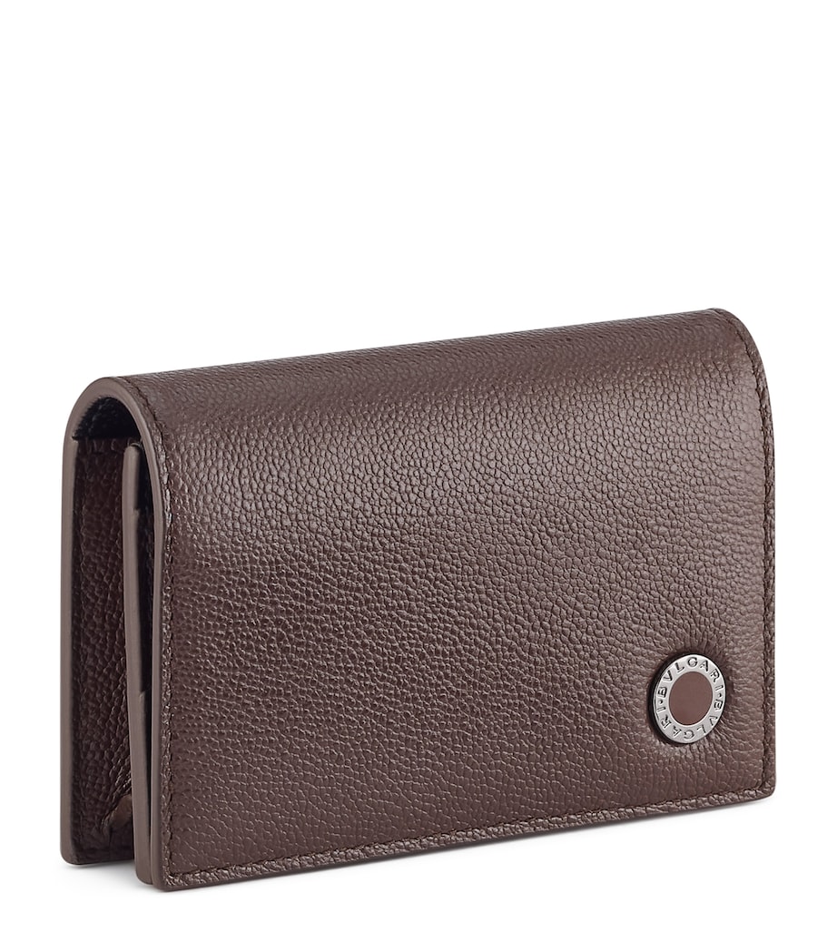Leather Bvlgari Man Business Card Holder BROWN MEDIUM Image 1