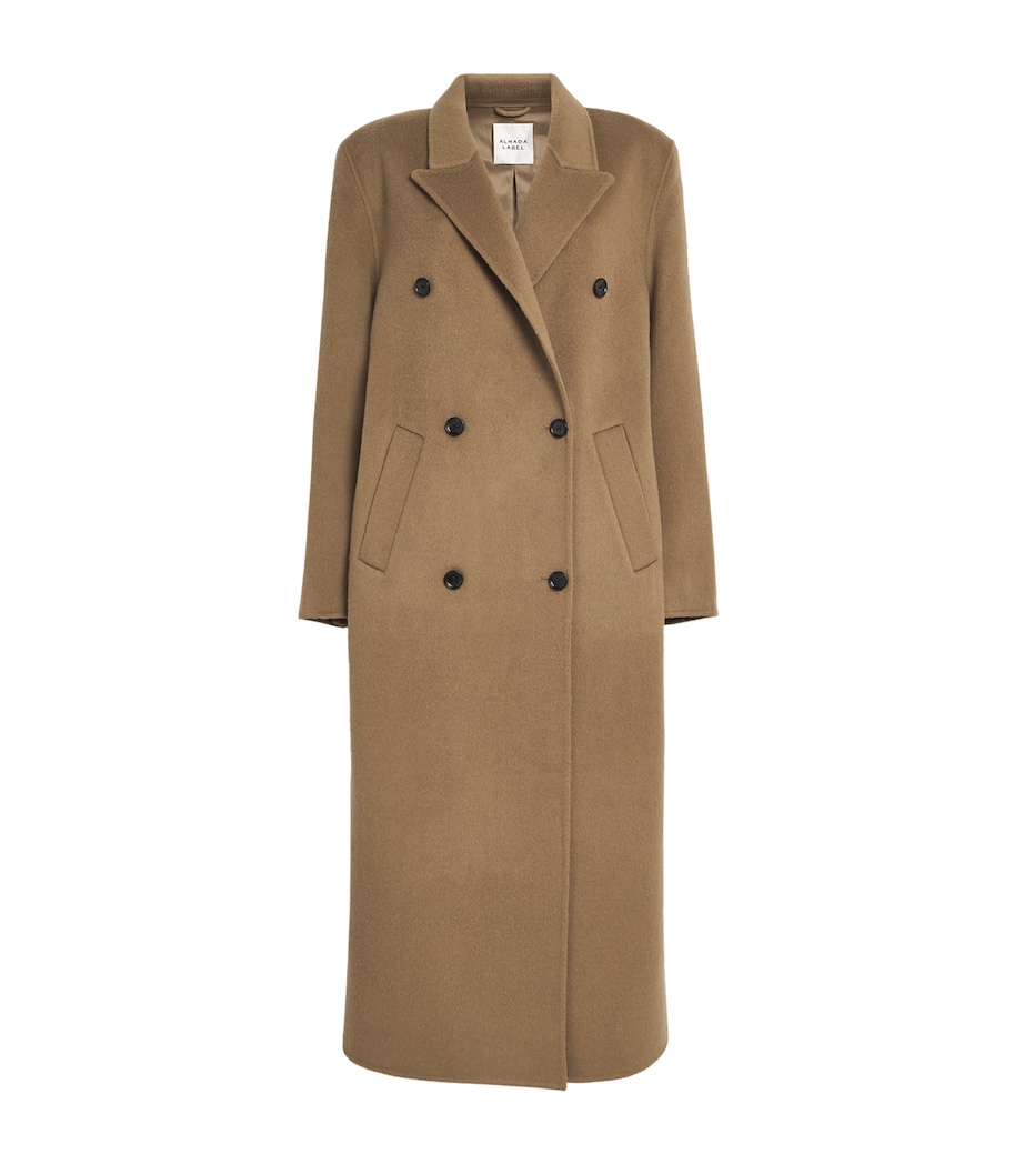 Wool Double-Breasted Deja Coat TAN Image 1