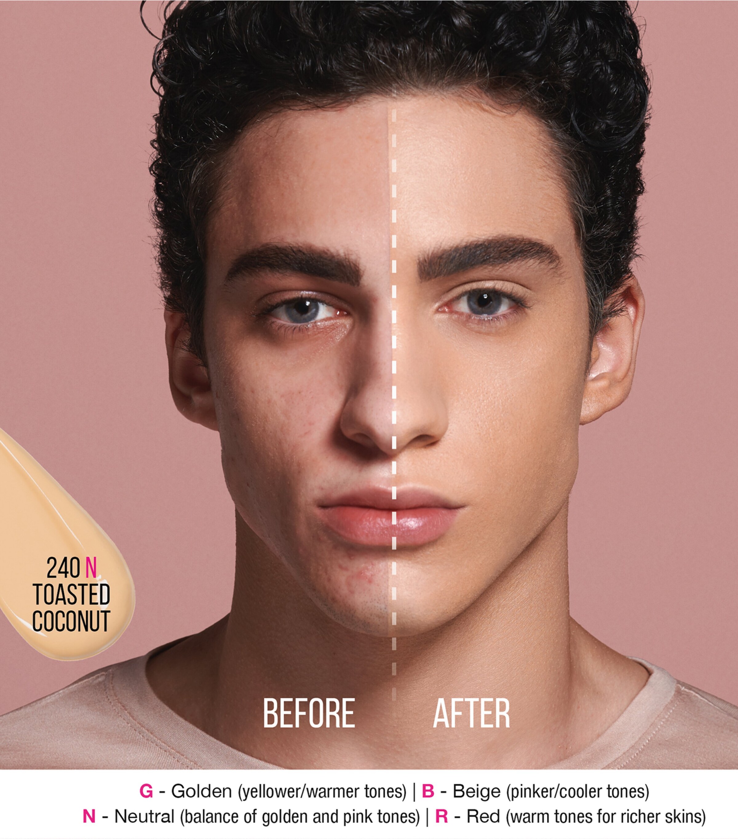 Huda Beauty #FauxFilter Luminous Matte Liquid Foundation Toasted Coconut Image 4